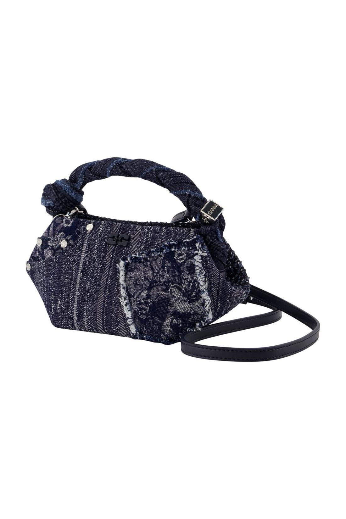 Handtasche „Bou Mini“ – Ganni – Baumwolle – Blau