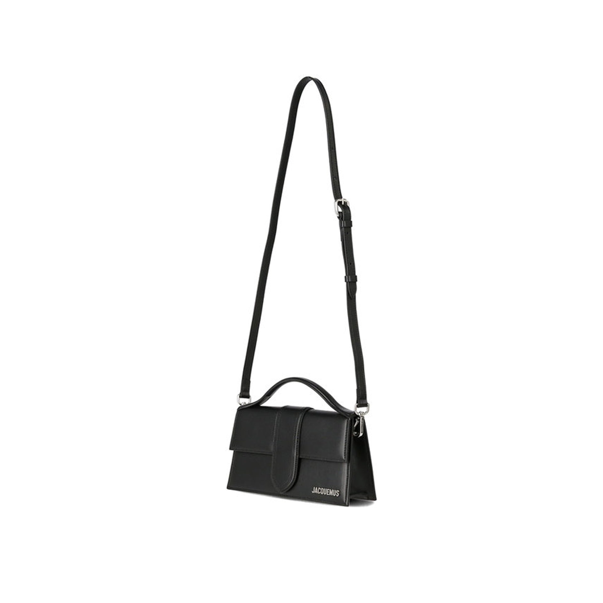 Jacquemus-Jacquemus Le Grand Bambino Bag - Silver Logo-WOMEN BAGS-Black-Deal-Outlet-by-ARCHIVIST