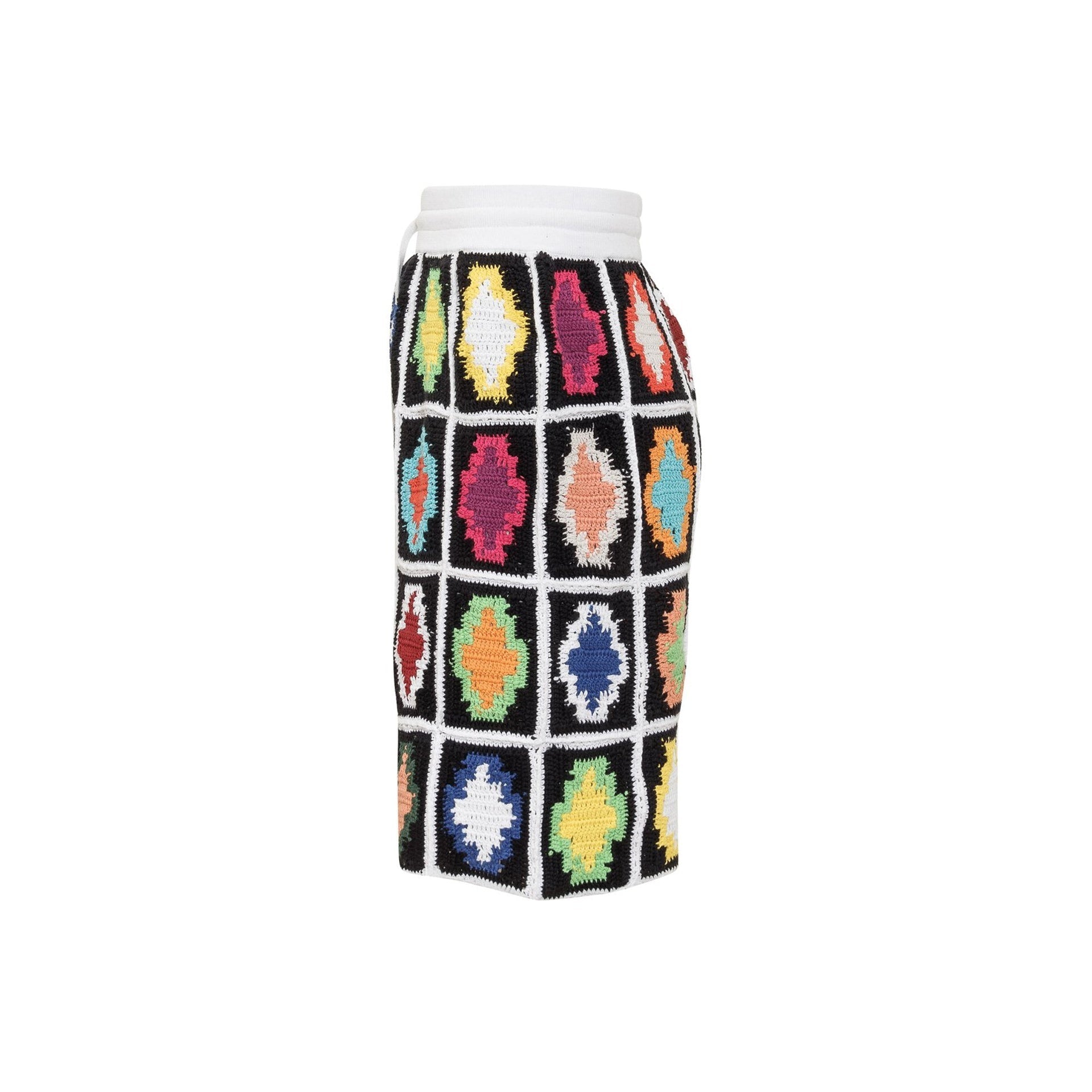 Marcelo Burlon County Of Milan-Marcelo Burlon Knitted Shorts-MEN CLOTHING-Black-Deal-Outlet-by-ARCHIVIST