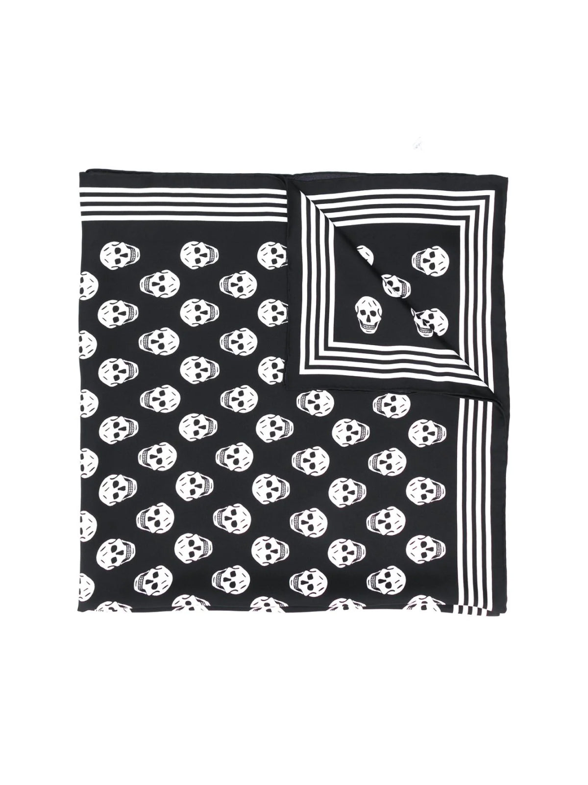 Biker Skull Logo Silk Scarf