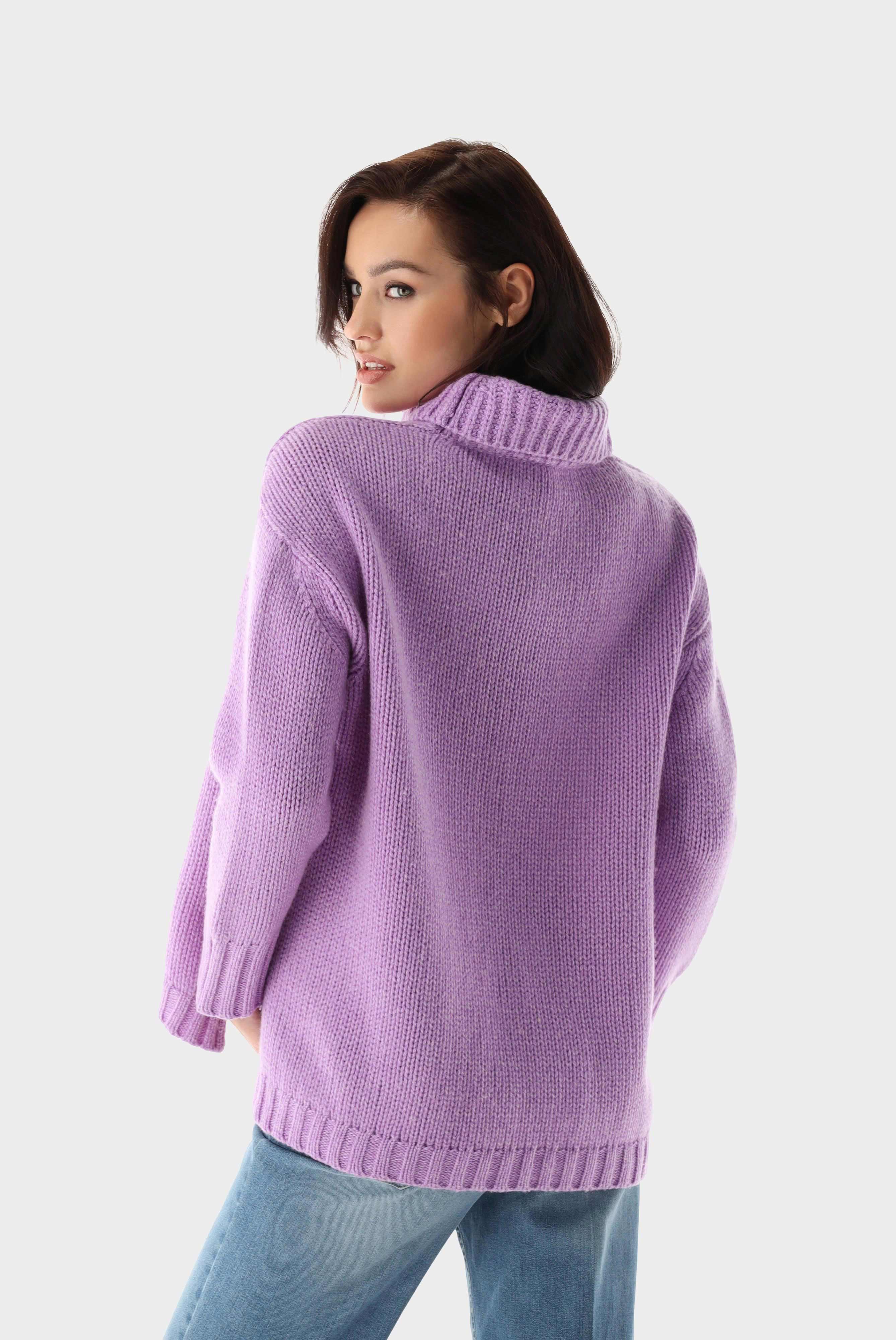 Oversized Rollkragenpullover mit Kaschmir