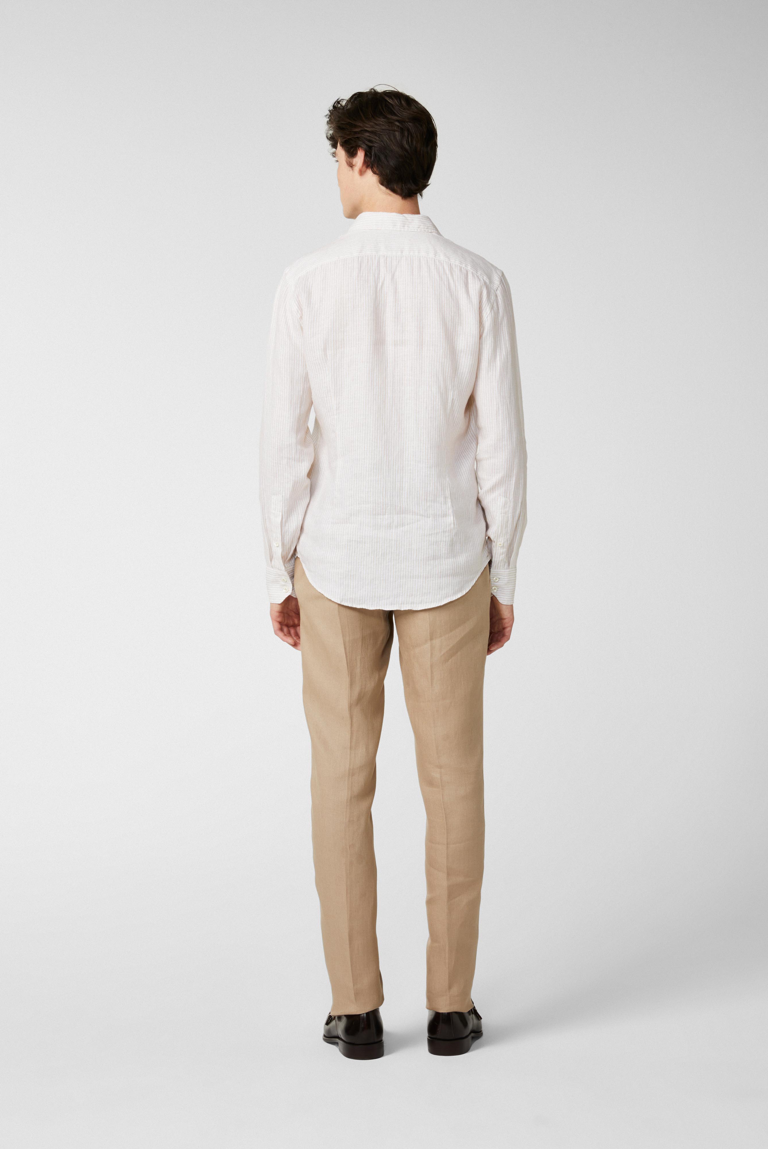 Van Laack-Gestreiftes Leinenhemd-Hemden & Blusen-Black-Deal-Outlet-by-ARCHIVIST