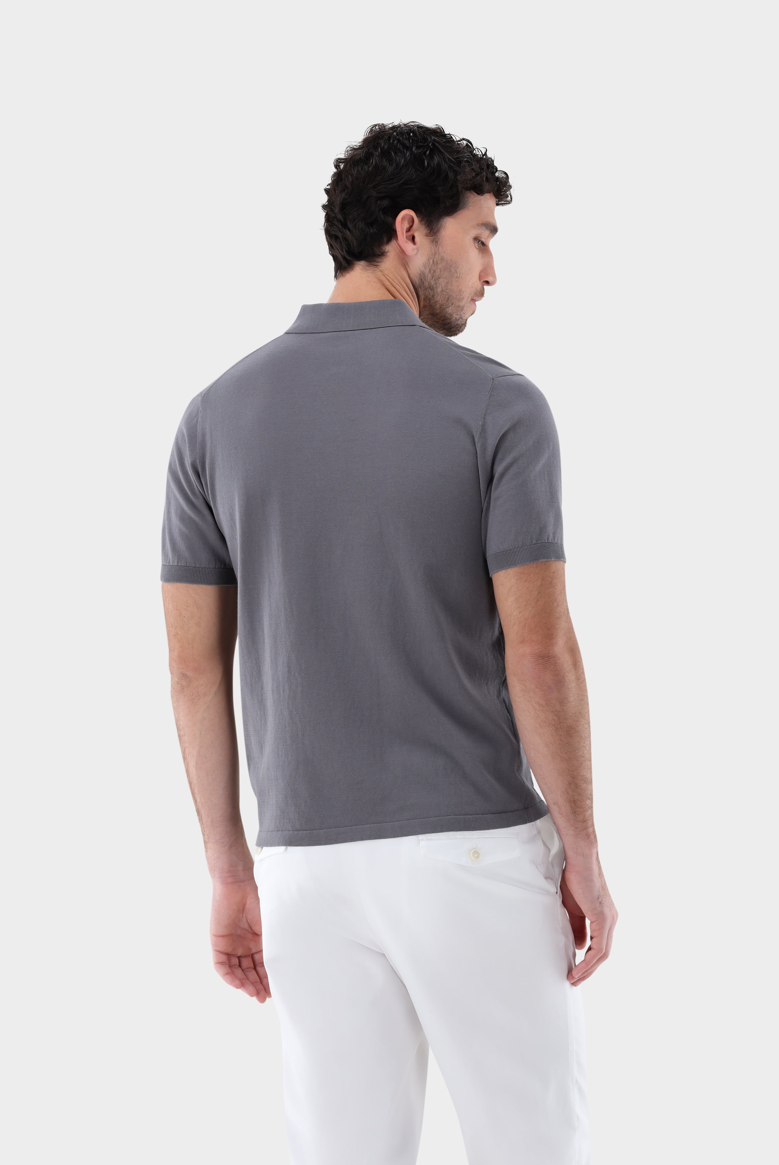 Strick Polo-Shirt aus Air Cotton