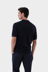 Van Laack-Strick Poloshirt mit Signature Jacquard Muster-Shirts-Black-Deal-Outlet-by-ARCHIVIST