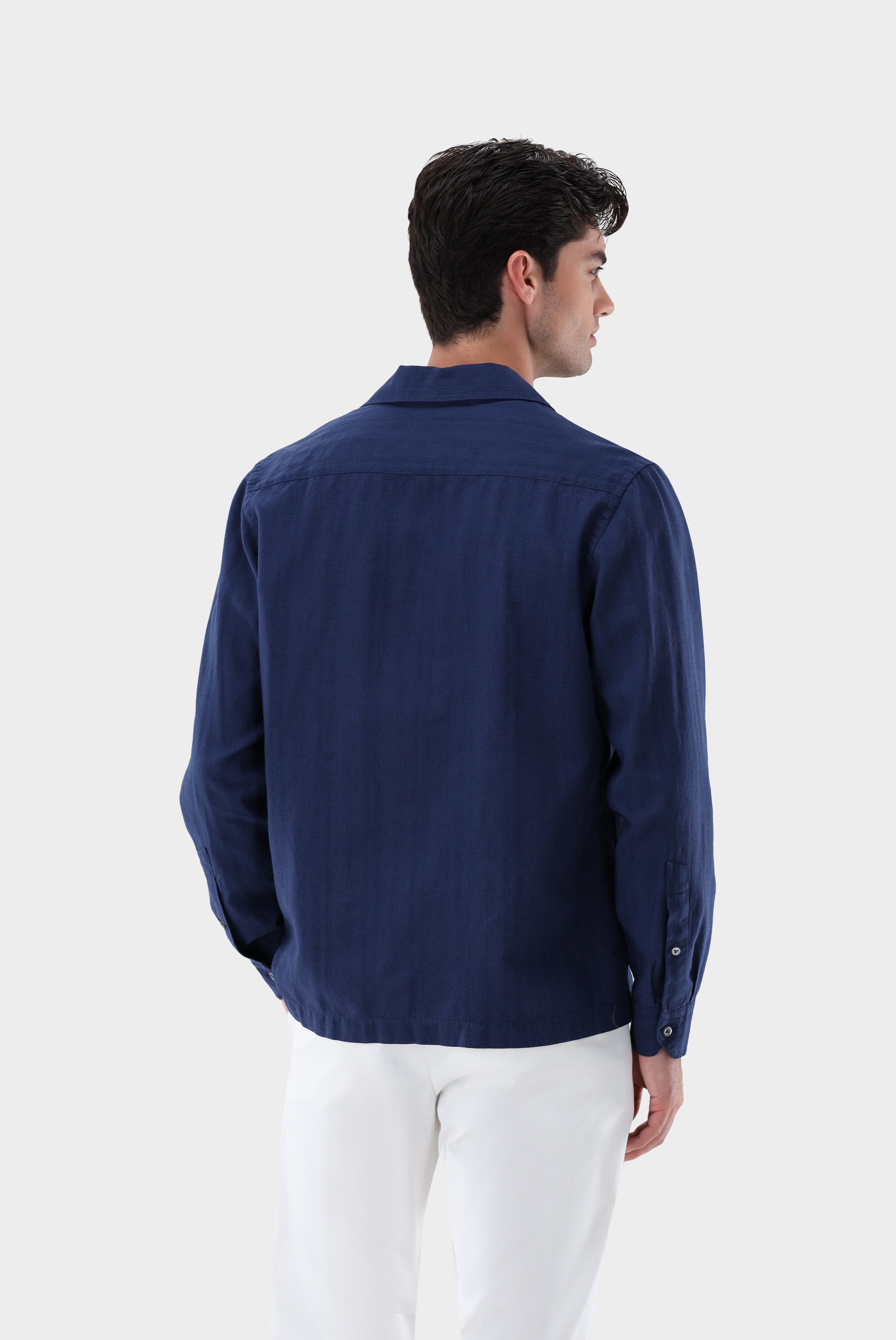 Van Laack-Hemd mit Reverskragen und Ajoure Streifen-Hemden & Blusen-Black-Deal-Outlet-by-ARCHIVIST