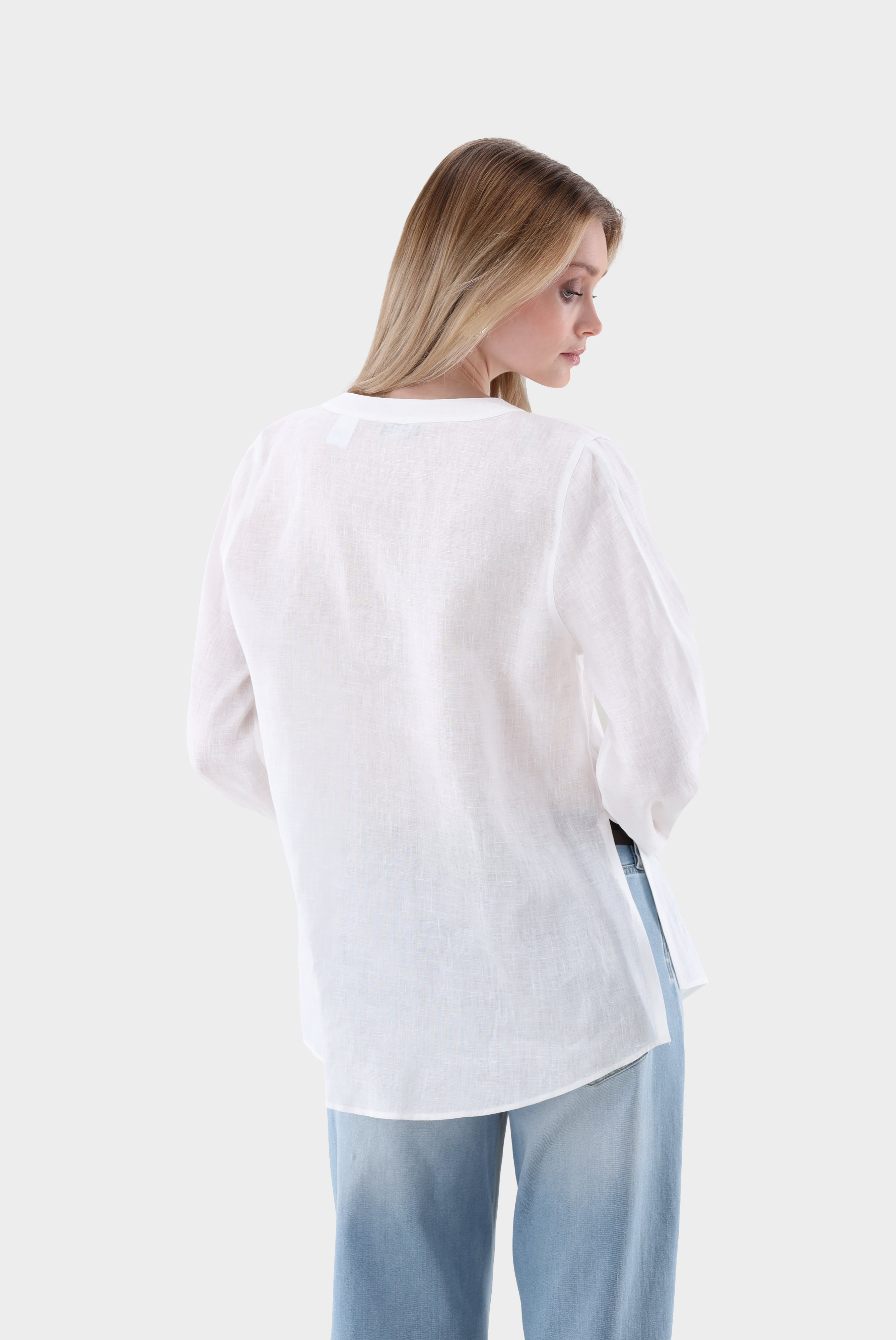 Van Laack-Leinen Tunika mit Bindeband-Hemden & Blusen-Black-Deal-Outlet-by-ARCHIVIST