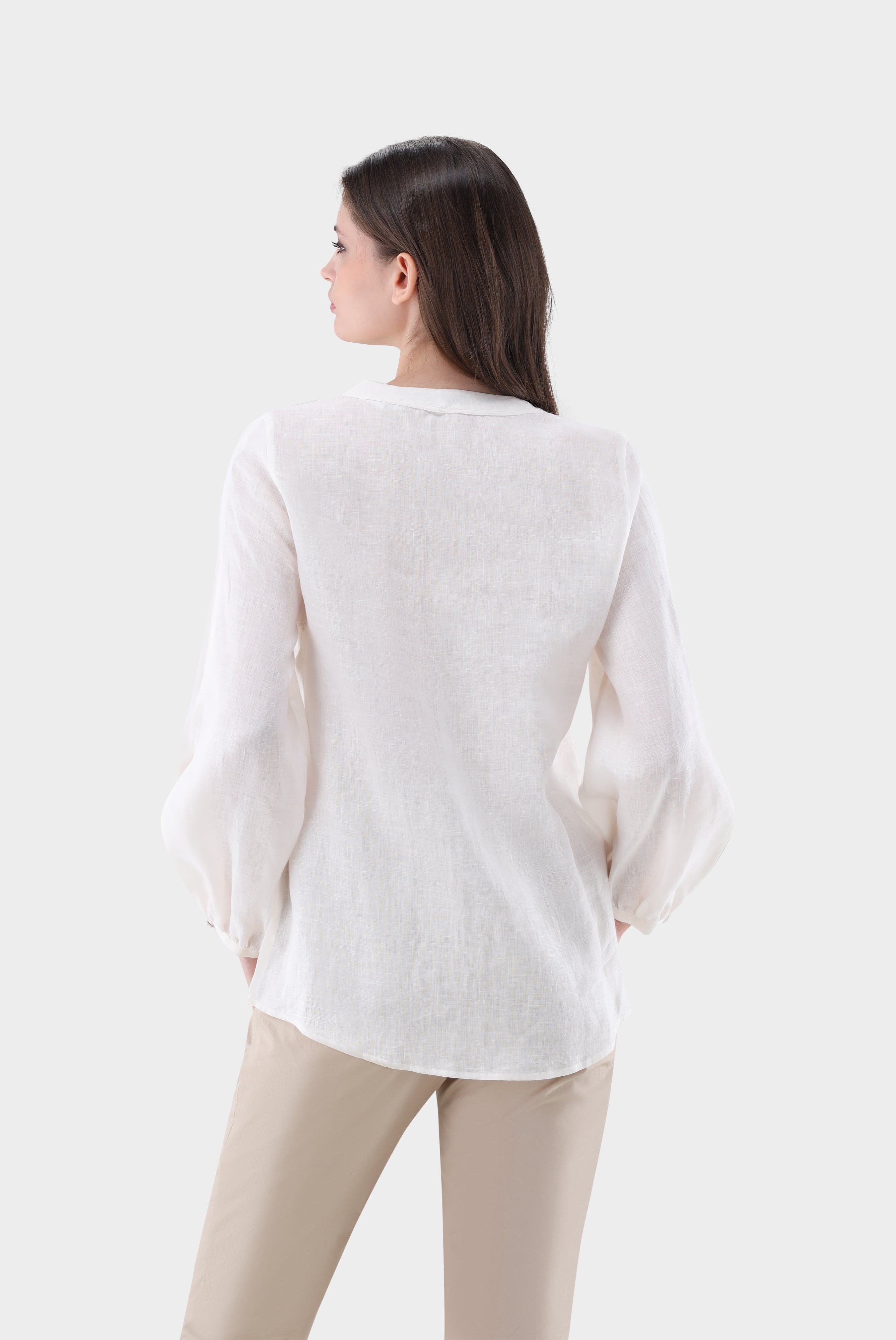 Van Laack-Leinen Tunika mit Bindeband-Hemden & Blusen-Black-Deal-Outlet-by-ARCHIVIST