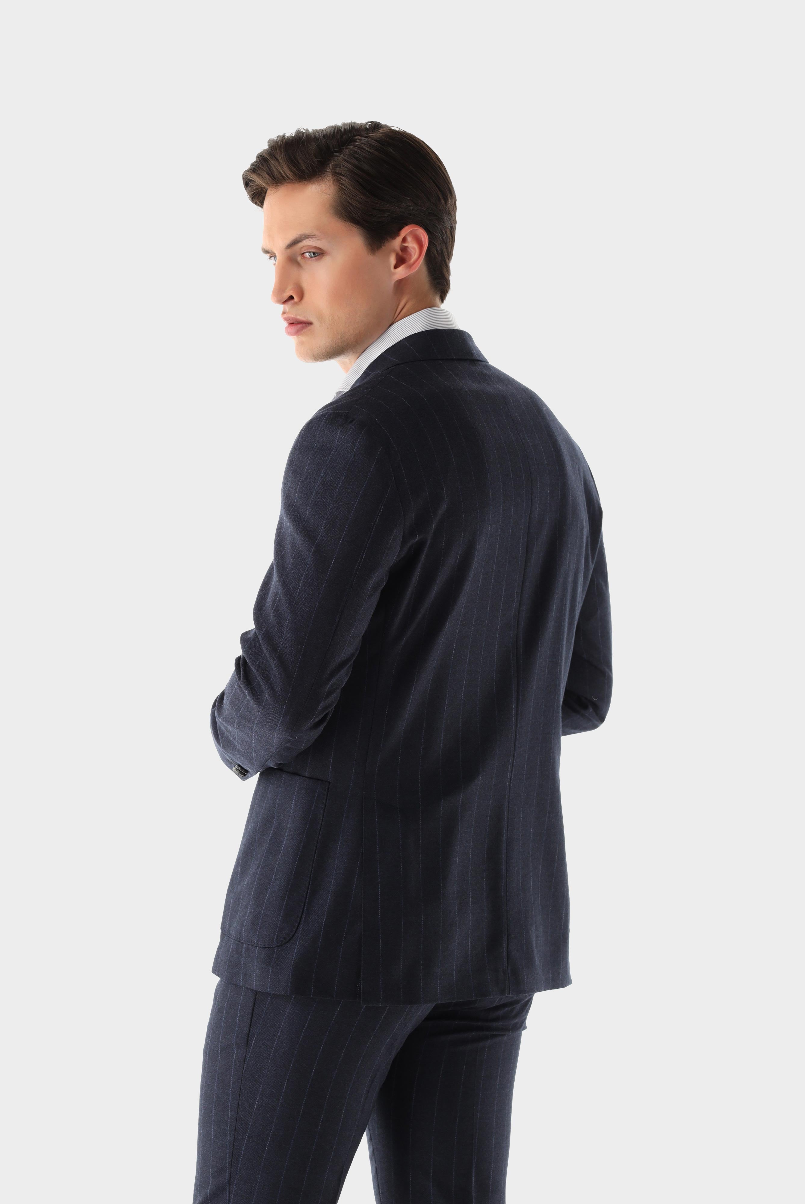 Sakko aus Wolle mit Nadelstreifen