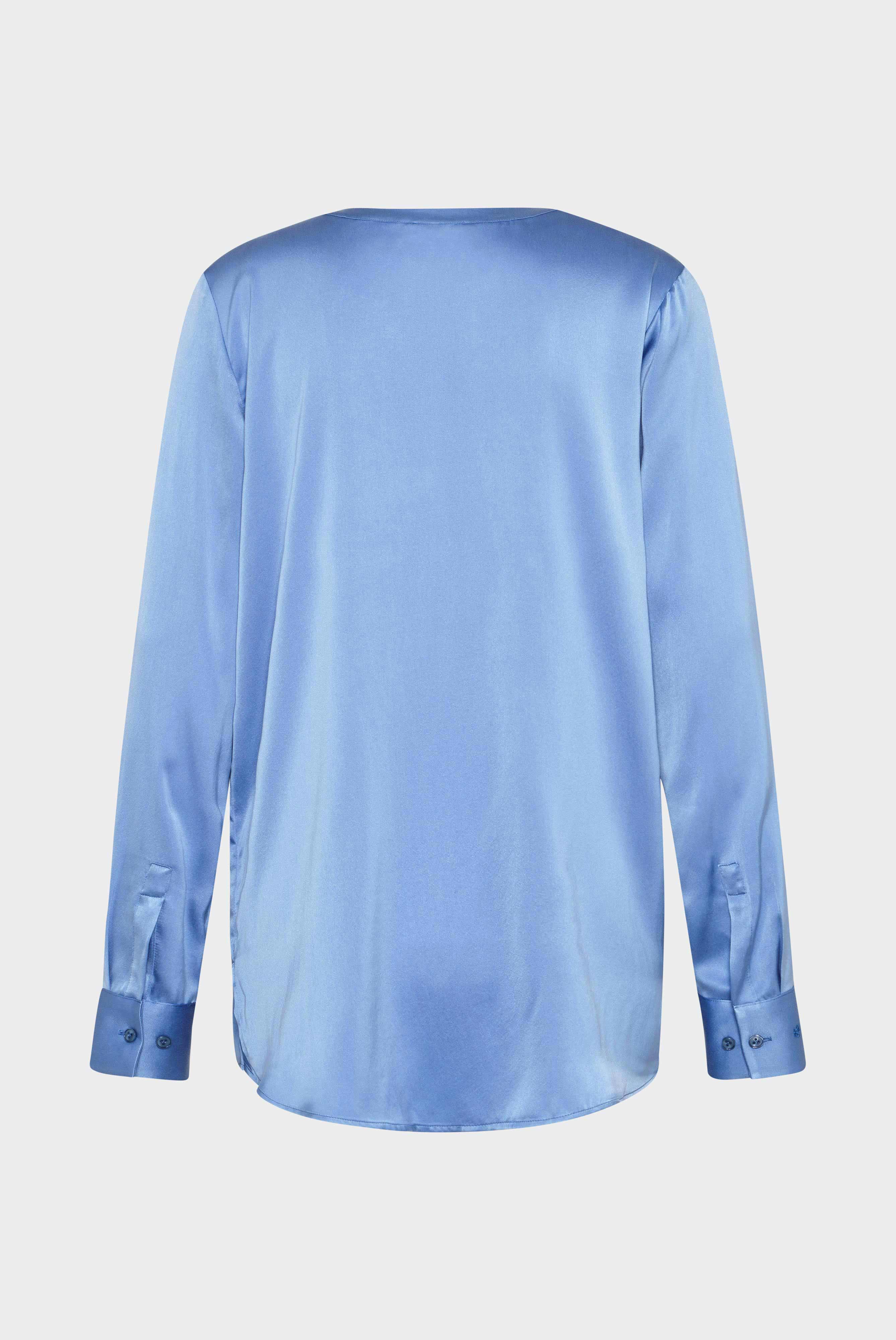 Pink silk tunic blouse