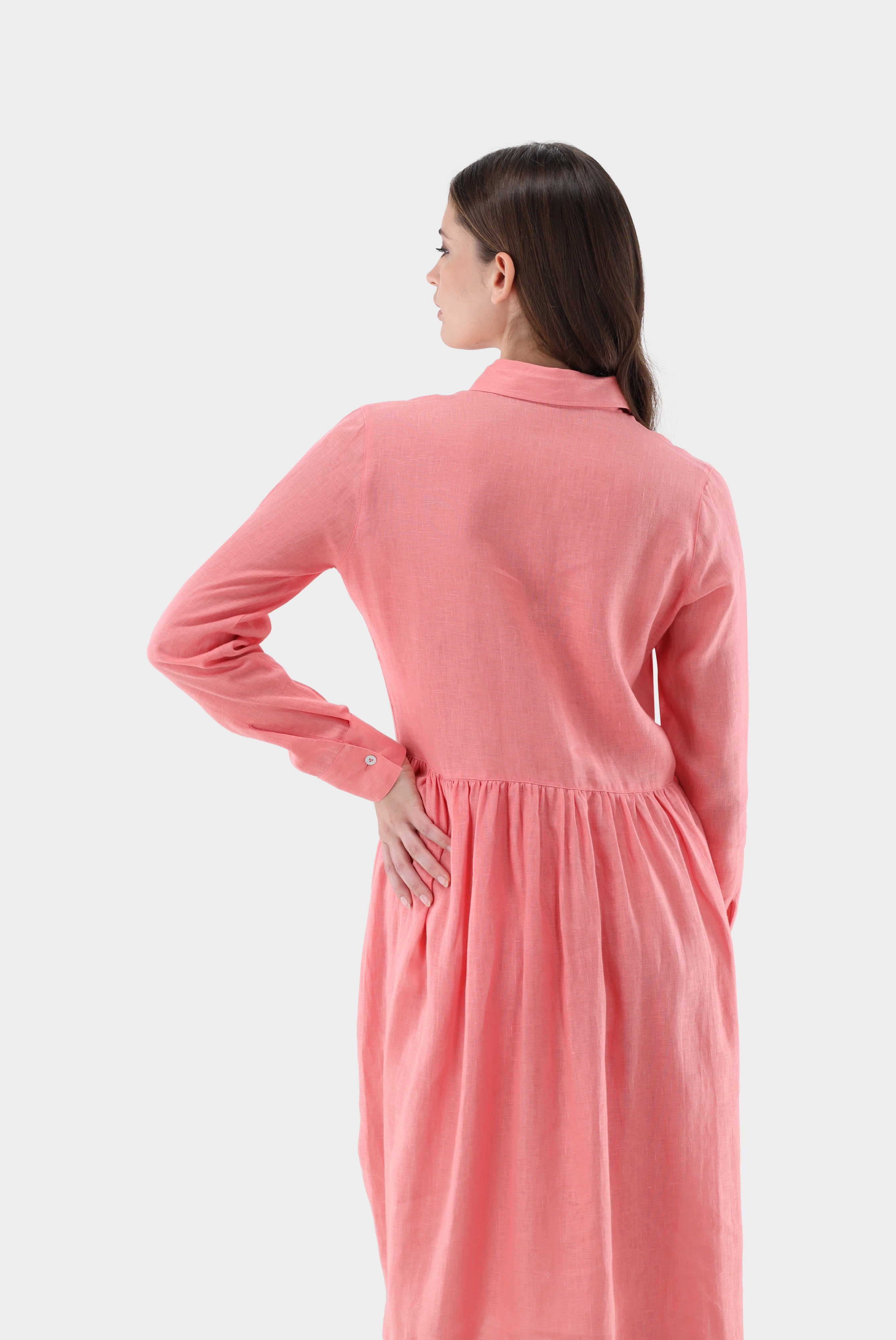 Van Laack-Midi-Hemdblusenkleid aus Leinen-Kleider & Röcke-Black-Deal-Outlet-by-ARCHIVIST