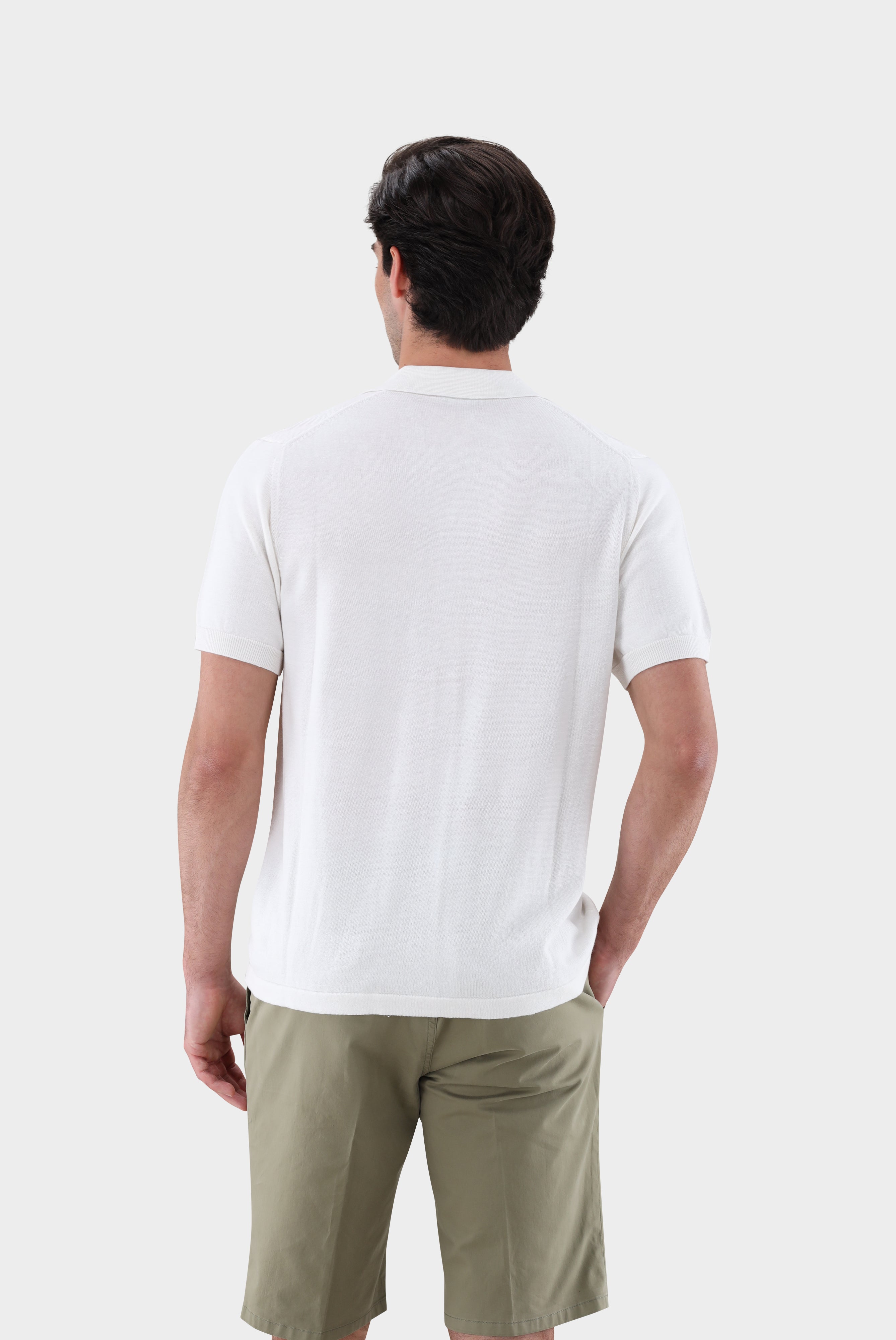 Van Laack-Kurzarm Strickhemd mit Reverskragen-Shirts-Black-Deal-Outlet-by-ARCHIVIST