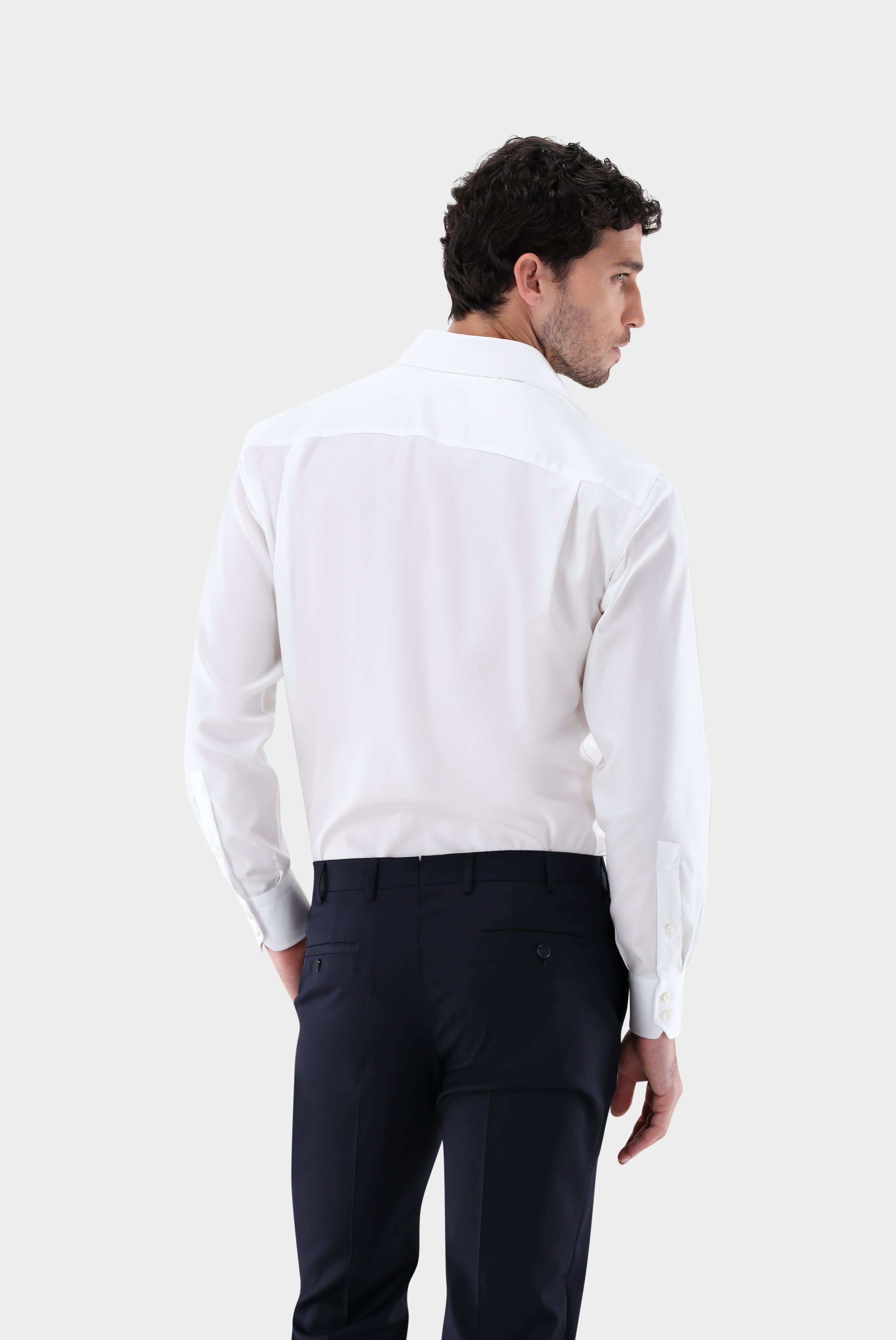 Natté Hemd mt Strukturmuster Comfort Fit