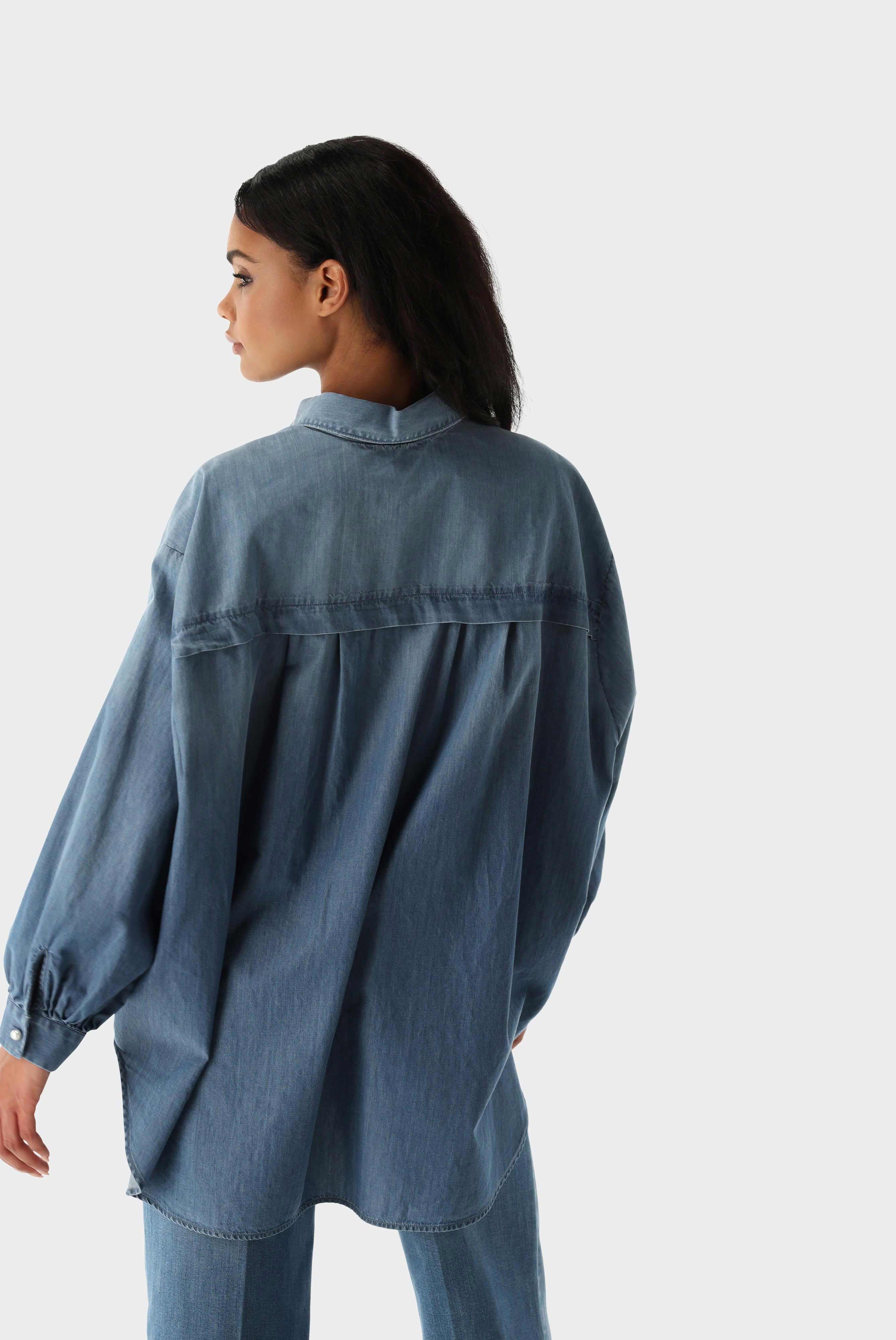 Oversize Denim Hemdbluse