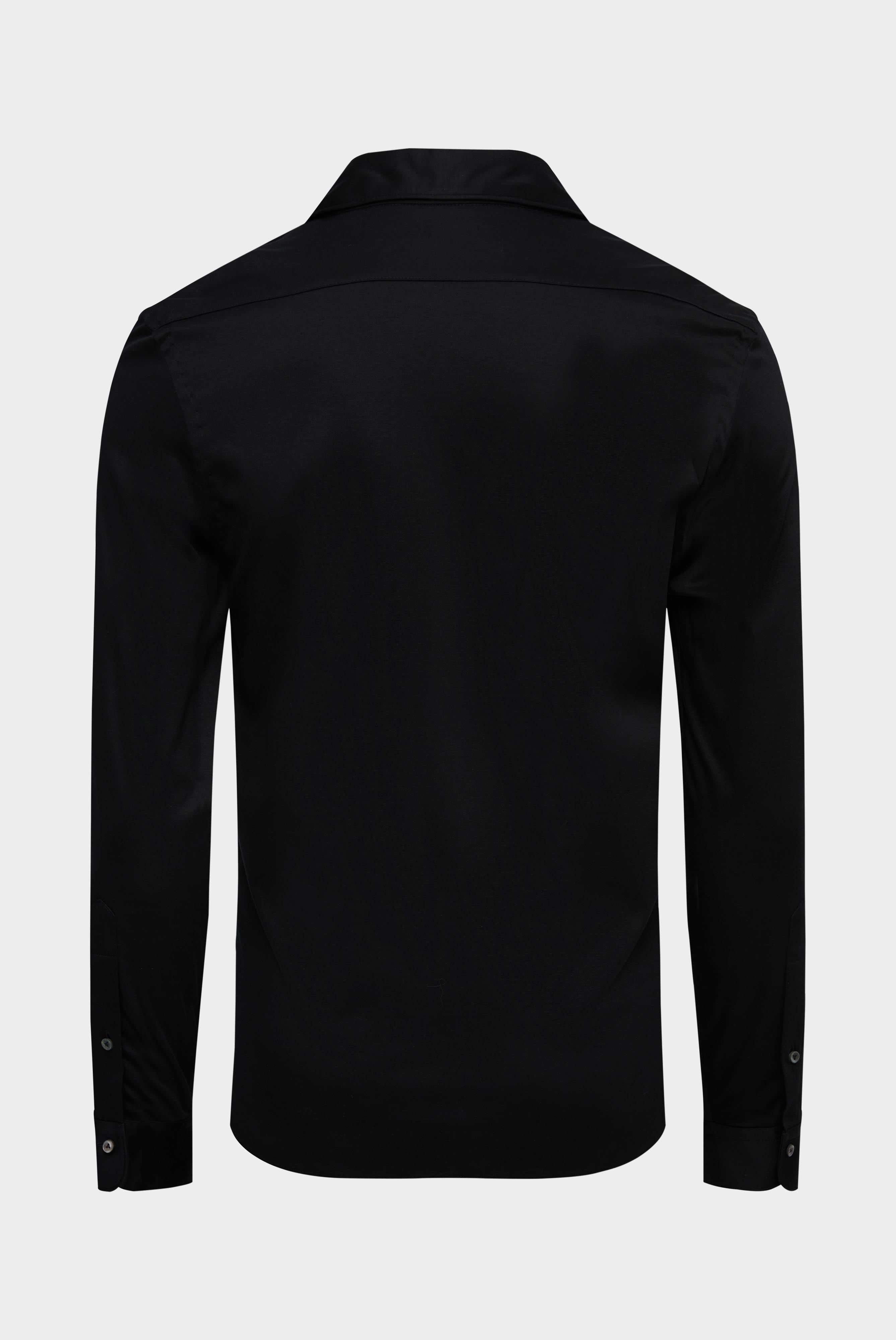 Jersey Hemd aus Schweizer Baumwolle Slim Fit