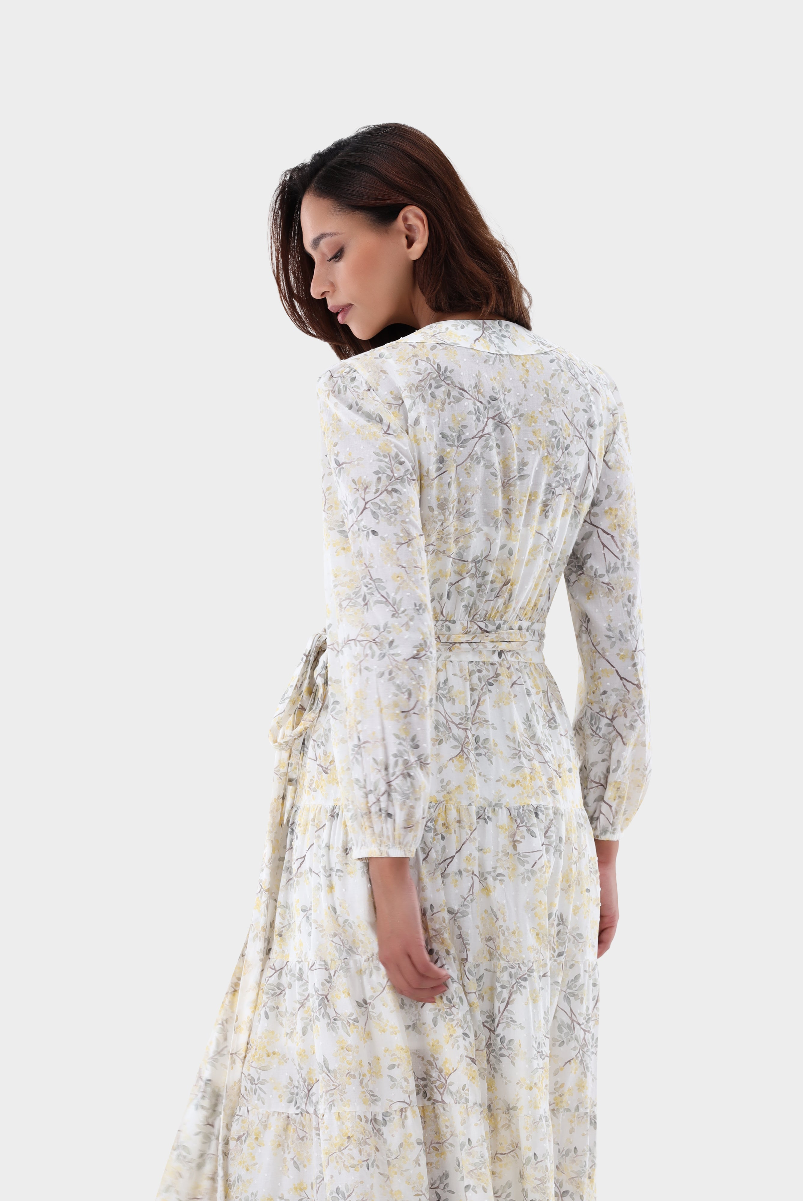 Van Laack-Midi-Wickelkleid mit Puffärmeln-Kleider & Röcke-Black-Deal-Outlet-by-ARCHIVIST