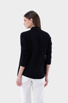 Van Laack-Bluse mit Retro Struktur aus Air Cotton-Hemden & Blusen-Black-Deal-Outlet-by-ARCHIVIST