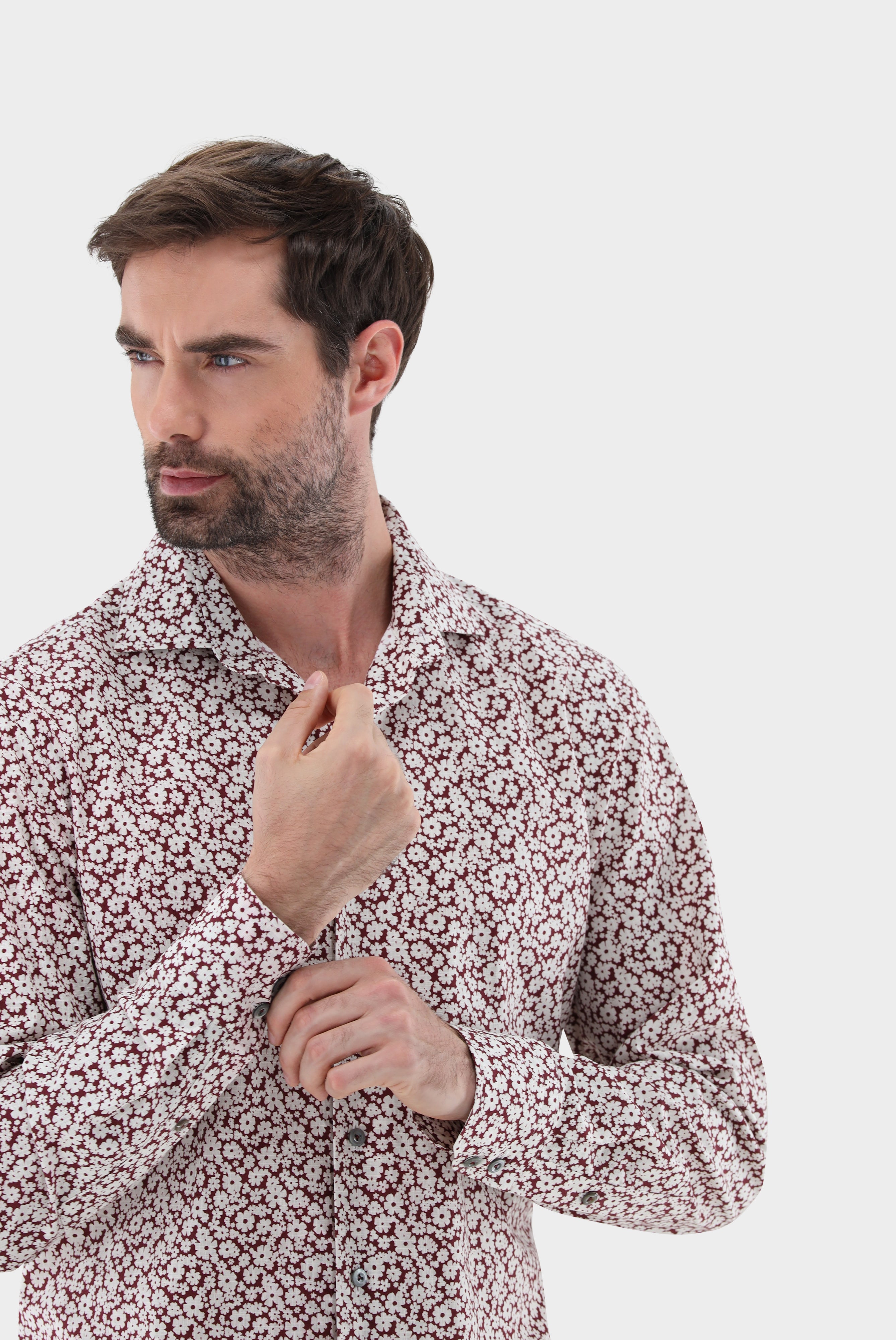 Van Laack-Hemd mit Blumenmuster Tailor Fit-Hemden & Blusen-Black-Deal-Outlet-by-ARCHIVIST