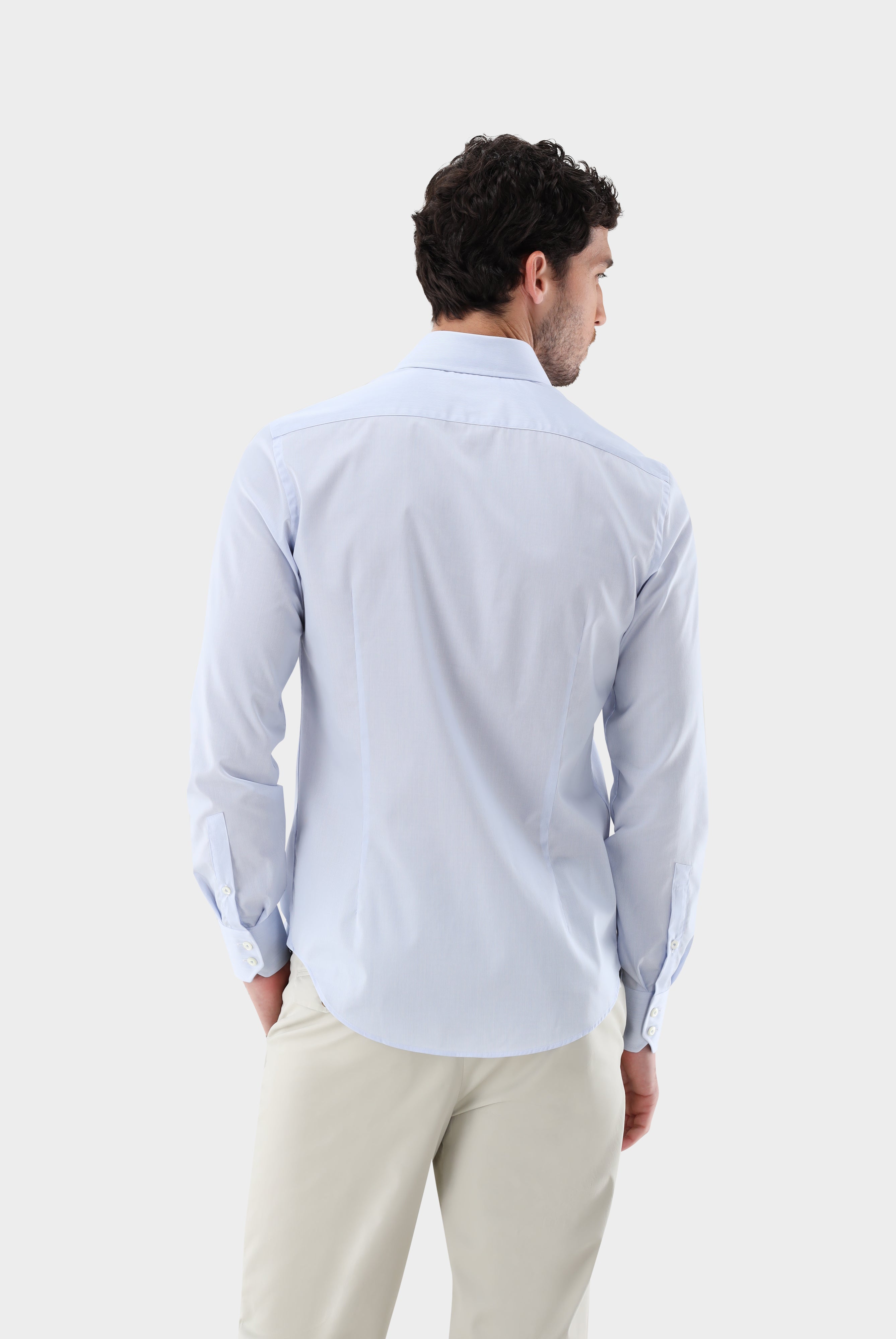 Non-iron twill shirt, slim fit