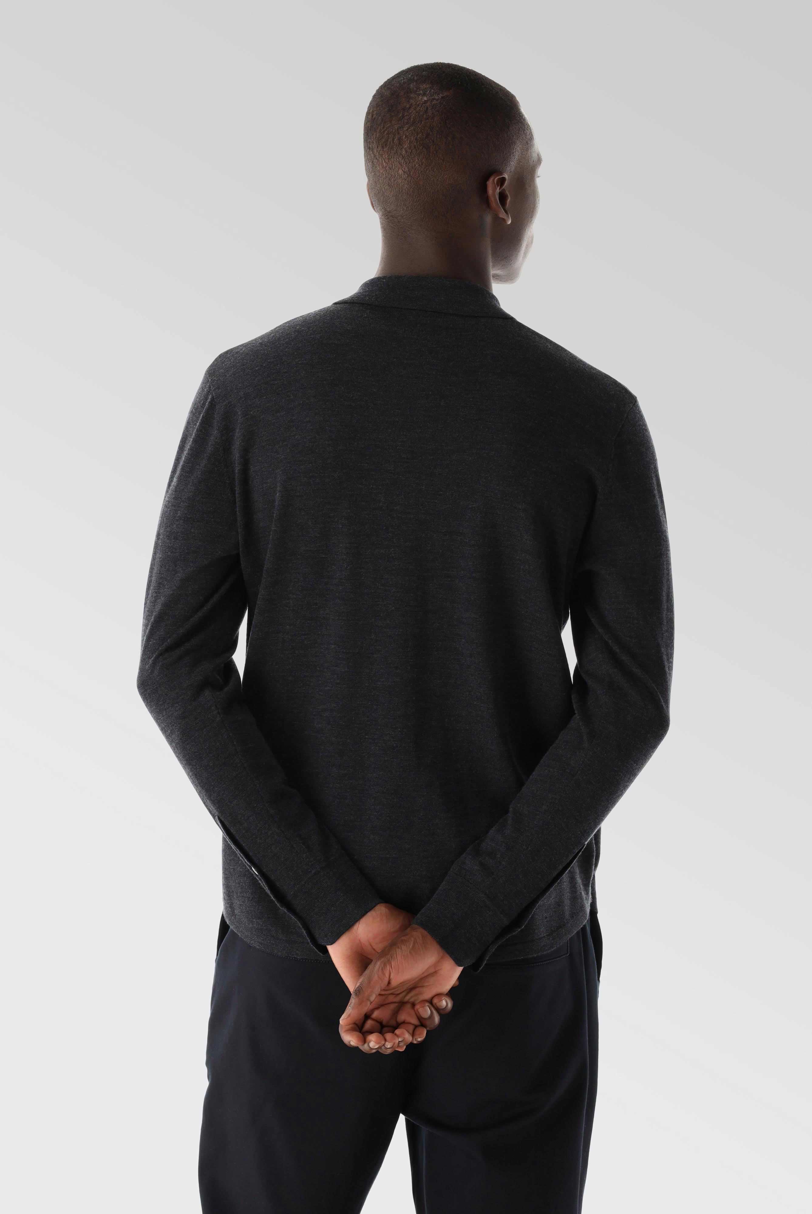 Strick Hemd aus ultrafeiner Merinowolle