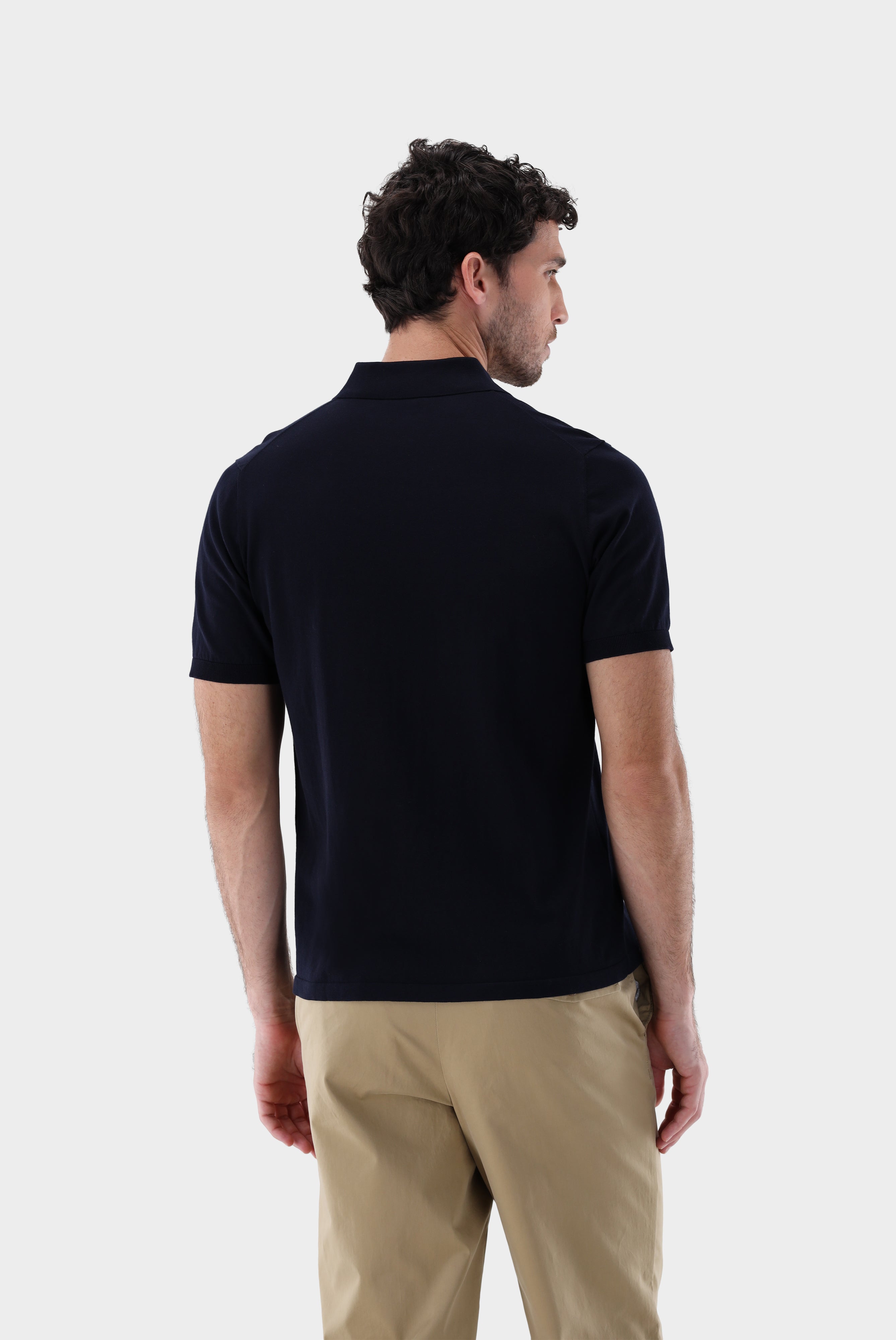 Strick Polo-Shirt aus Air Cotton