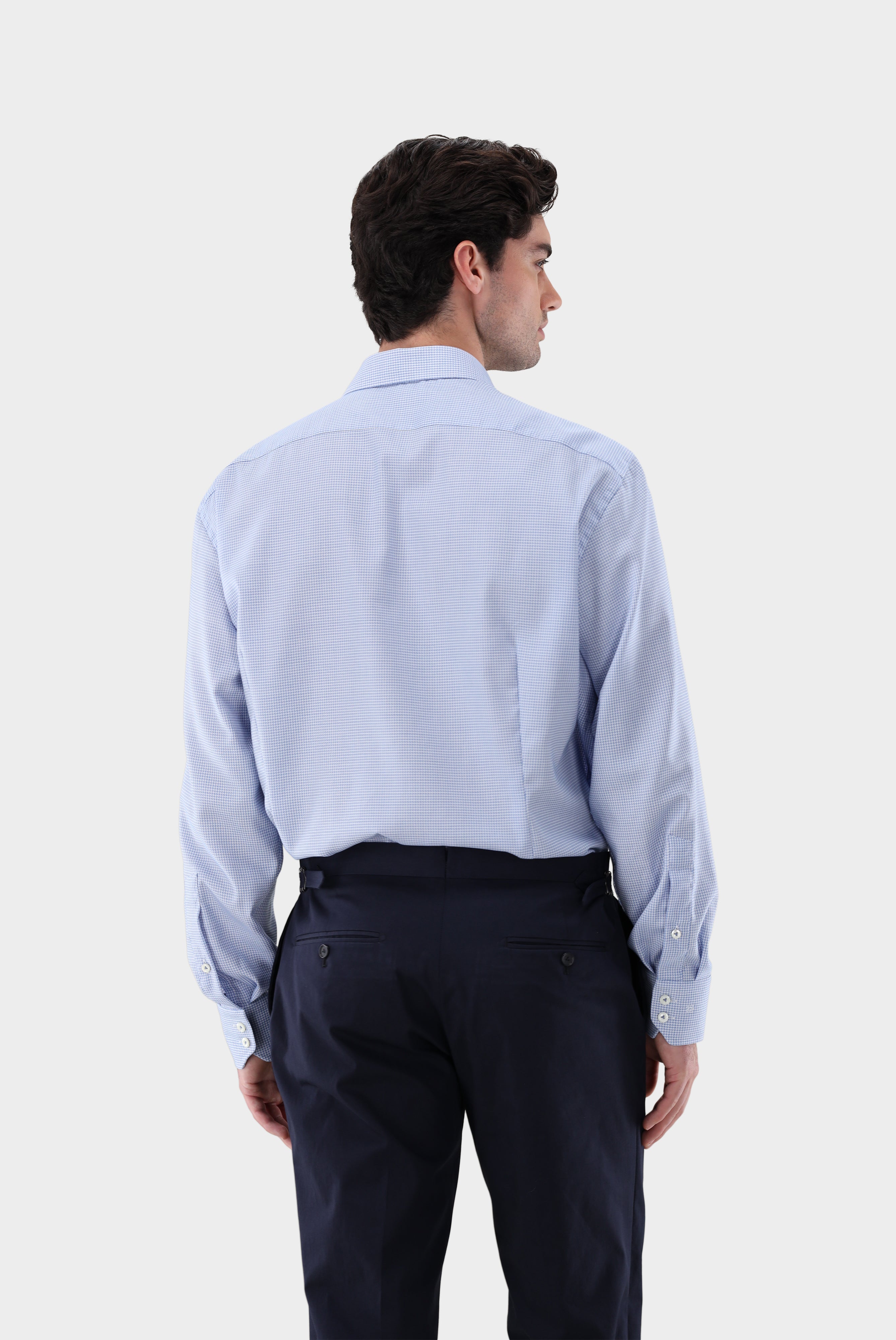Non-iron checked shirt, tailor fit