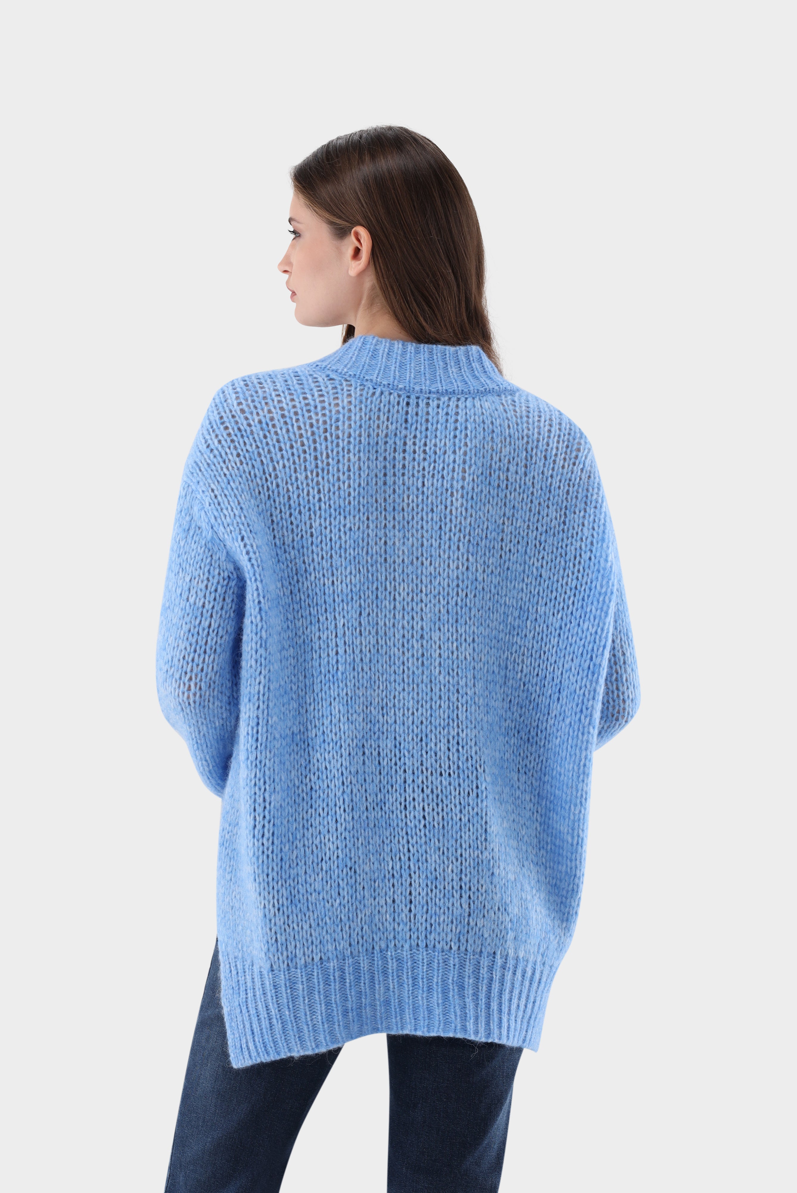 Van Laack-Leichter Oversize Pullover mit V-Aussschnitt-Strick & Pullover-Black-Deal-Outlet-by-ARCHIVIST