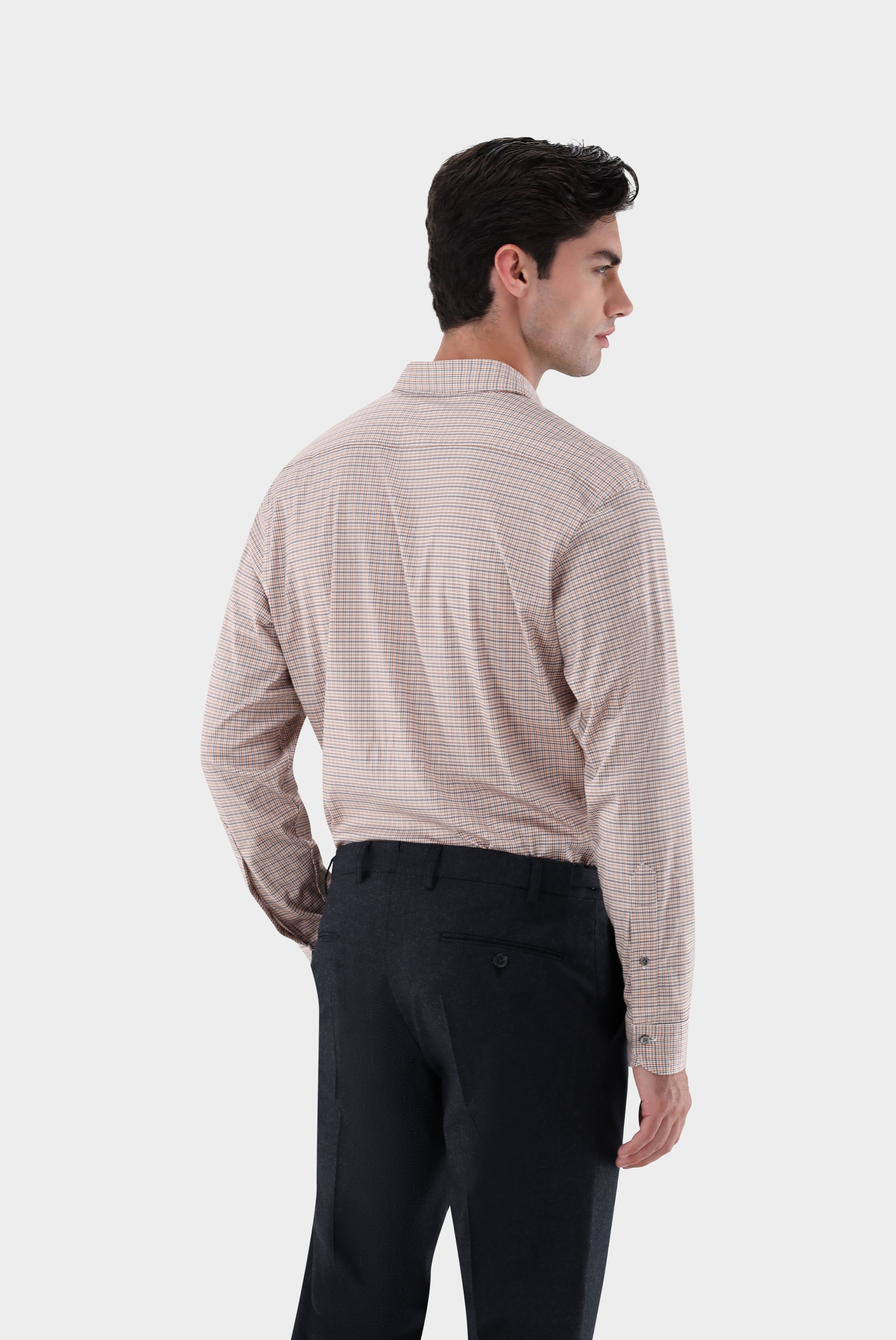 Jersey shirt made of Swiss cotton with texture