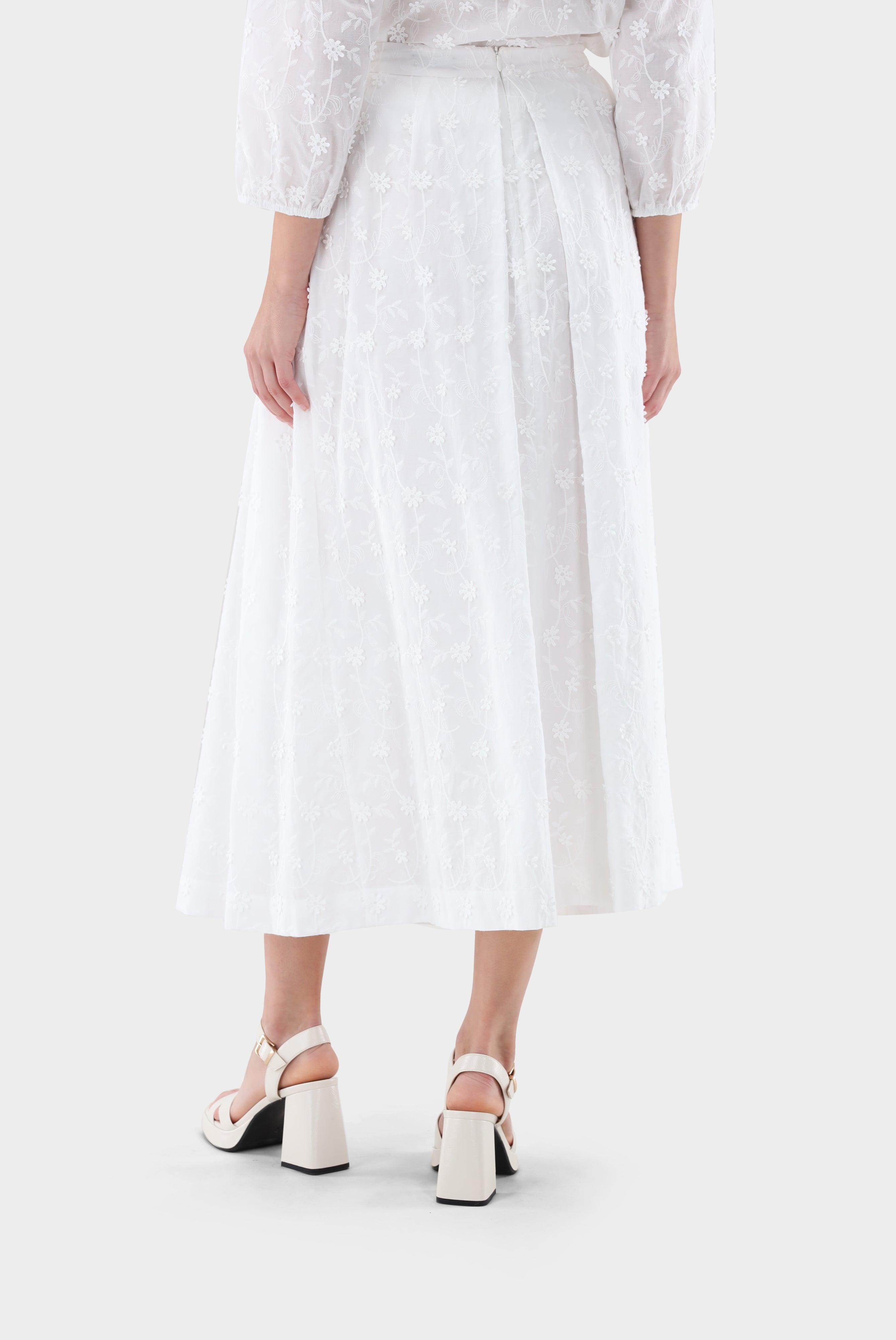 Van Laack-Bestickter Midi-Rock-Kleider & Röcke-Black-Deal-Outlet-by-ARCHIVIST