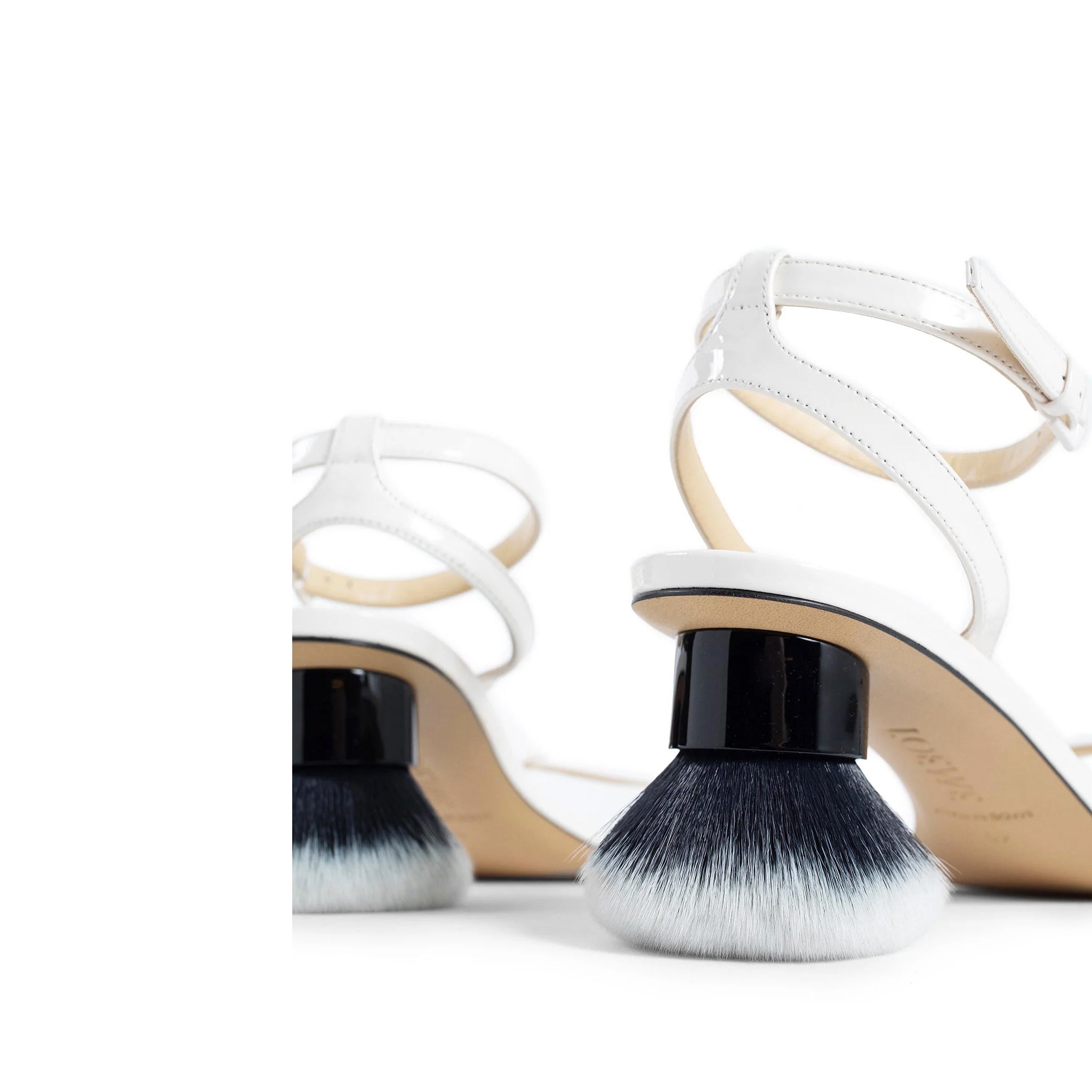 Loewe Petal Brush Leather Sandals