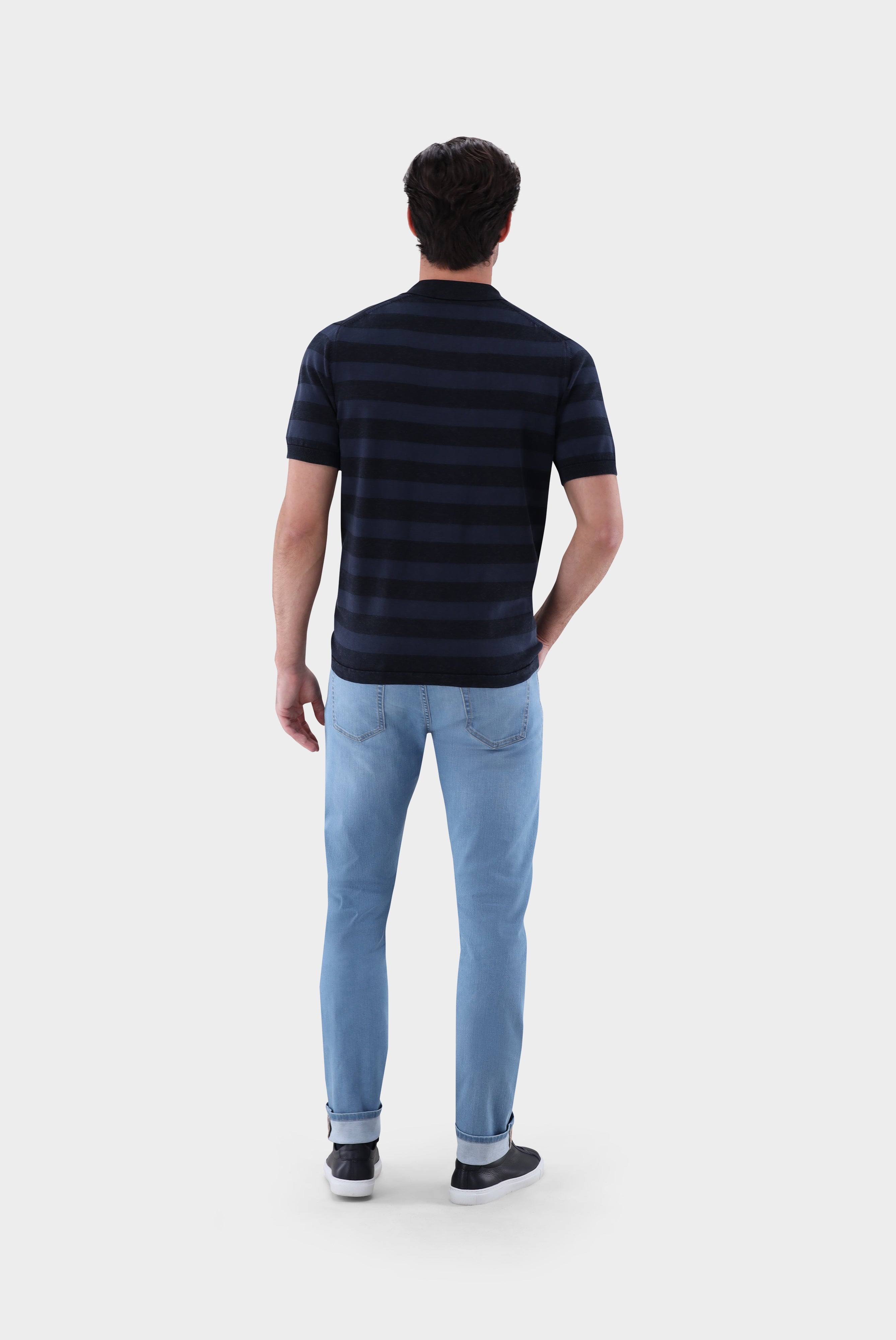 Van Laack-Kurzarm Strickpolo mit Reverskragen-Shirts-Black-Deal-Outlet-by-ARCHIVIST