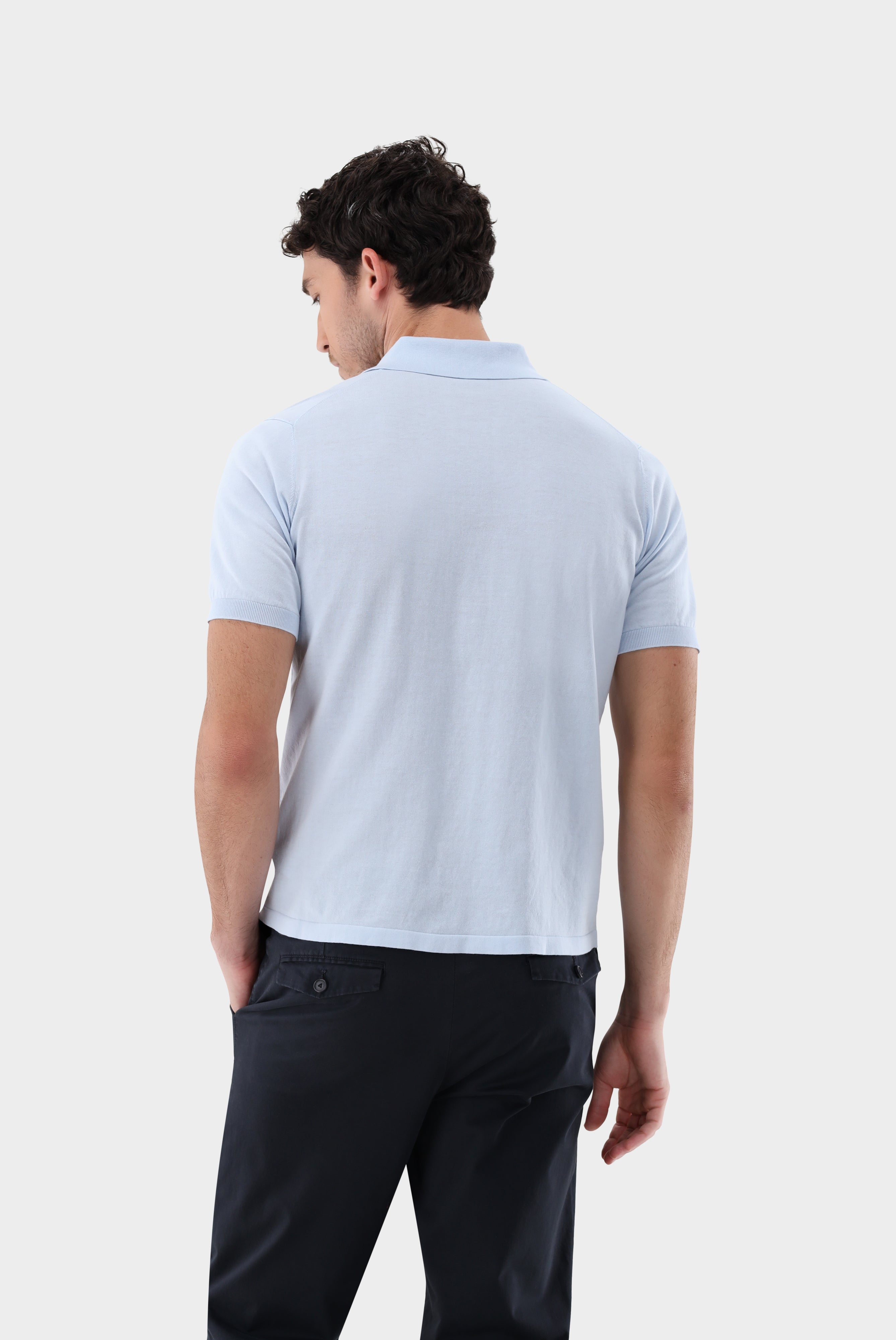 Strick Polo-Shirt aus Air Cotton