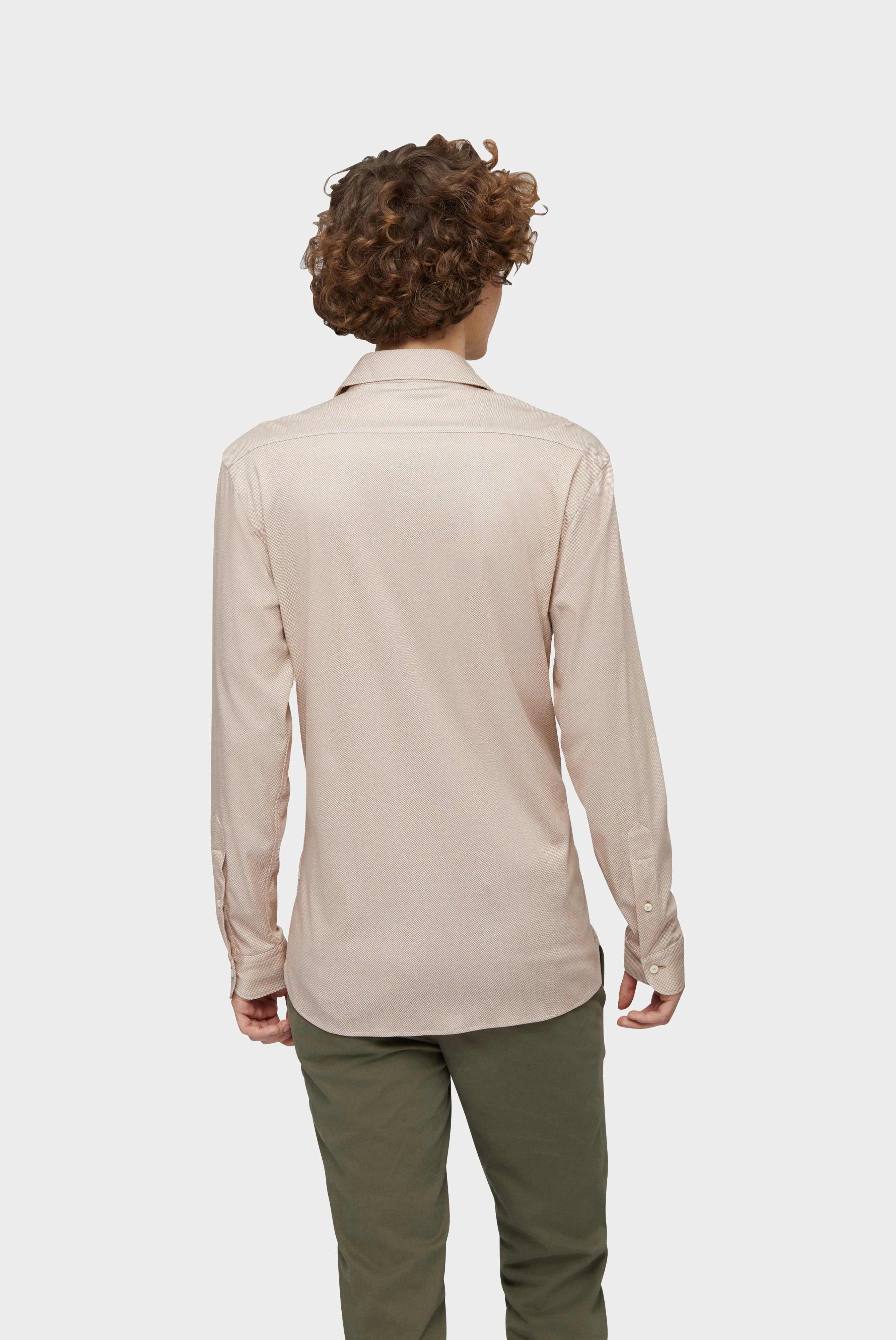 Van Laack-Jersey Hemd Swiss Cotton Tailor Fit Beige-Hemden & Blusen-Black-Deal-Outlet-by-ARCHIVIST