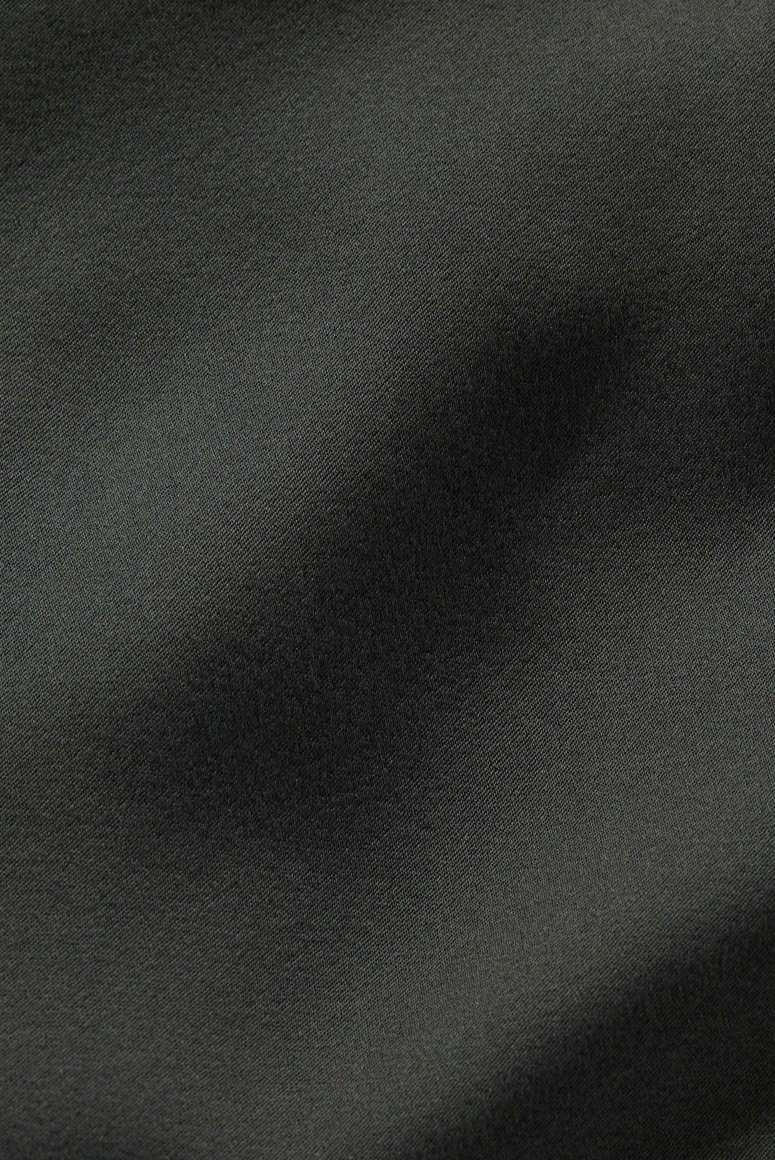 Bluse aus Seide mit Stehkragen Grau