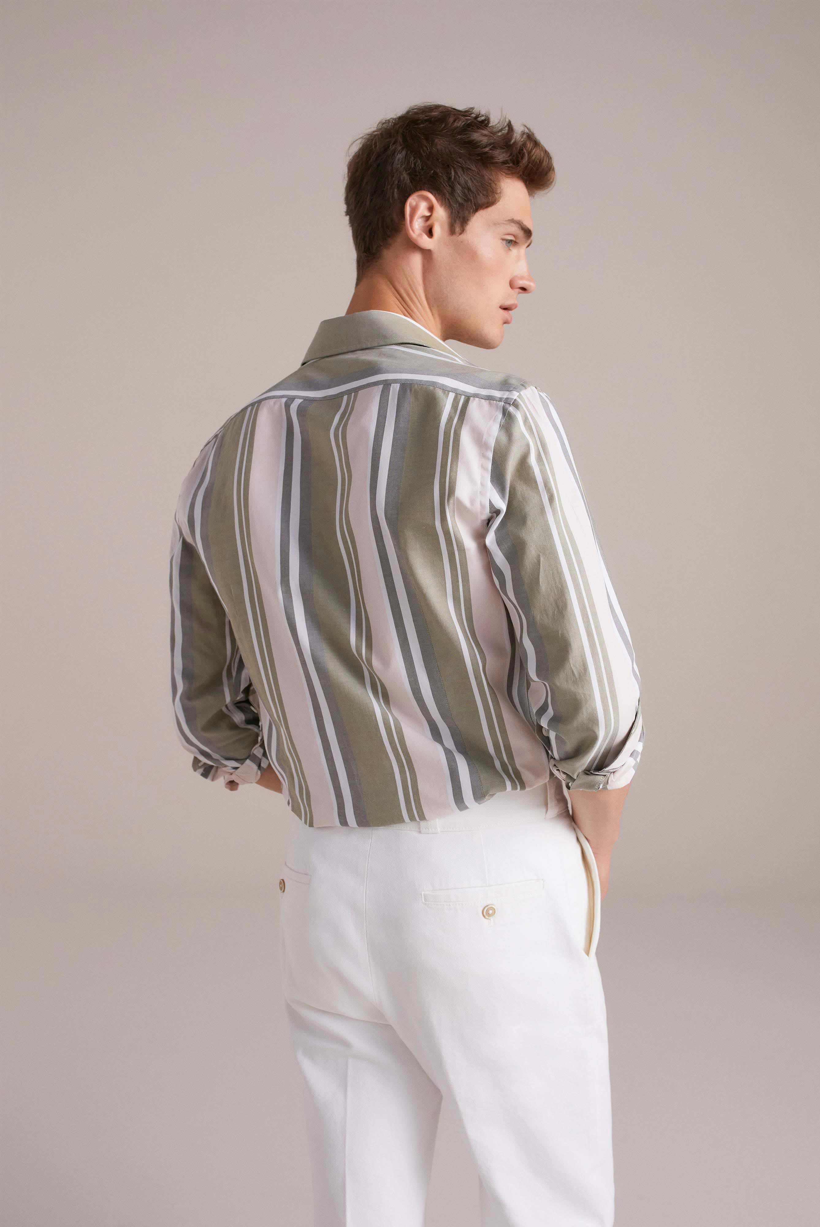 Van Laack-Sommerliches Hemd Slim Fit mit Streifenstruktur-Hemden & Blusen-Black-Deal-Outlet-by-ARCHIVIST