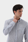 Van Laack-Button Down Leinenhemd mit Streifen Tailor Fit-Hemden & Blusen-Black-Deal-Outlet-by-ARCHIVIST