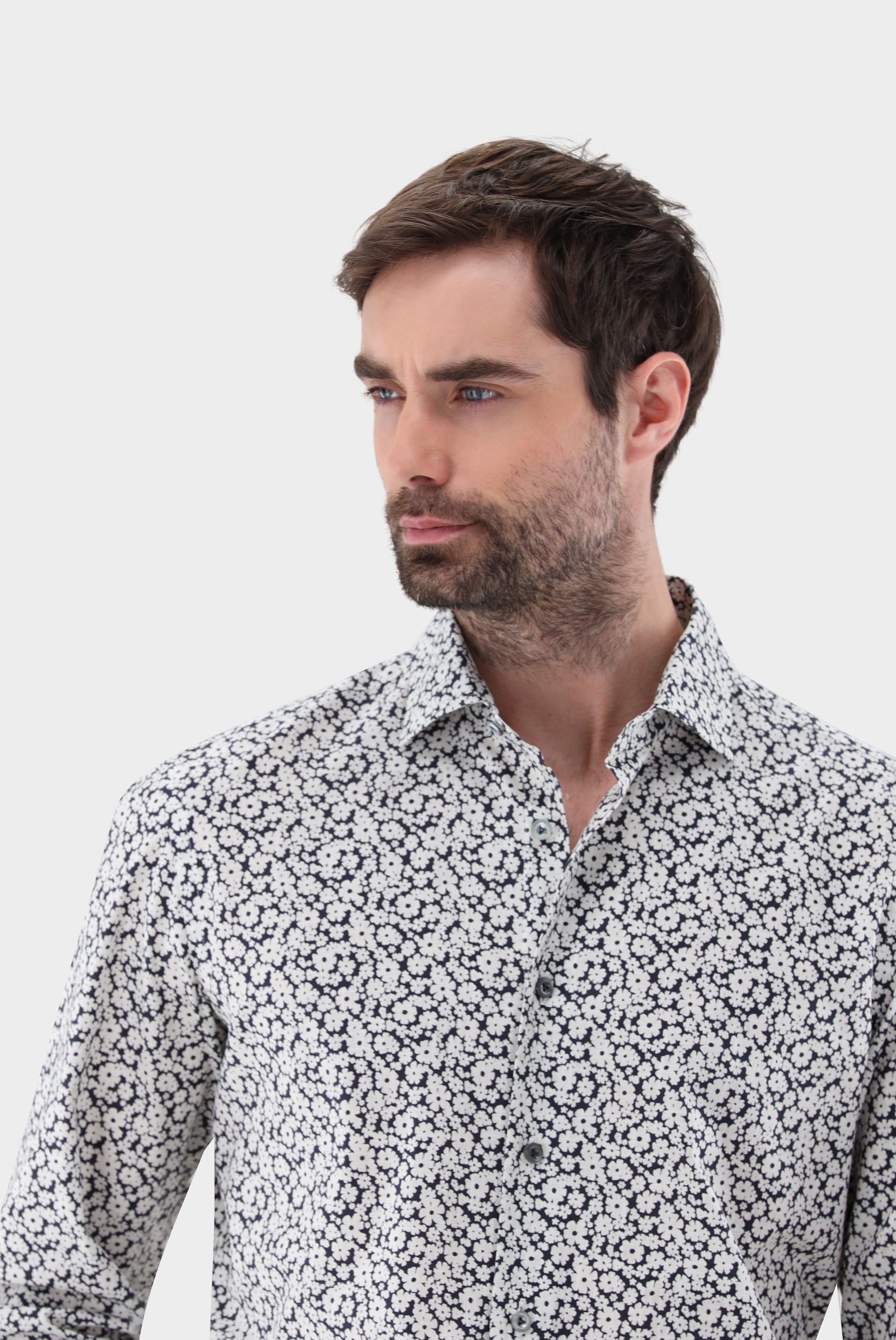 Van Laack-Hemd mit Blumenmuster Tailor Fit-Hemden & Blusen-Black-Deal-Outlet-by-ARCHIVIST