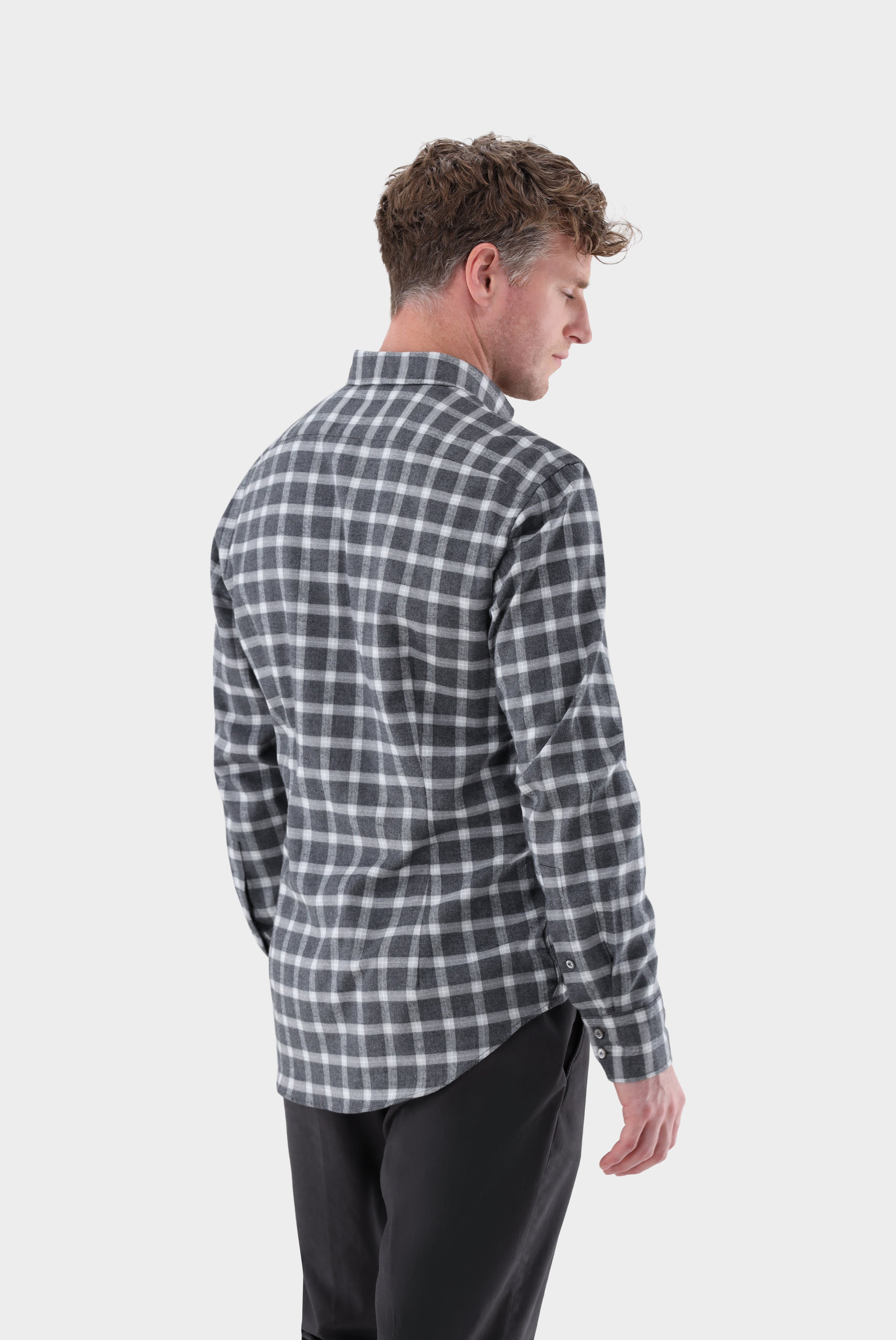 Checked flannel shirt Tailor Fit