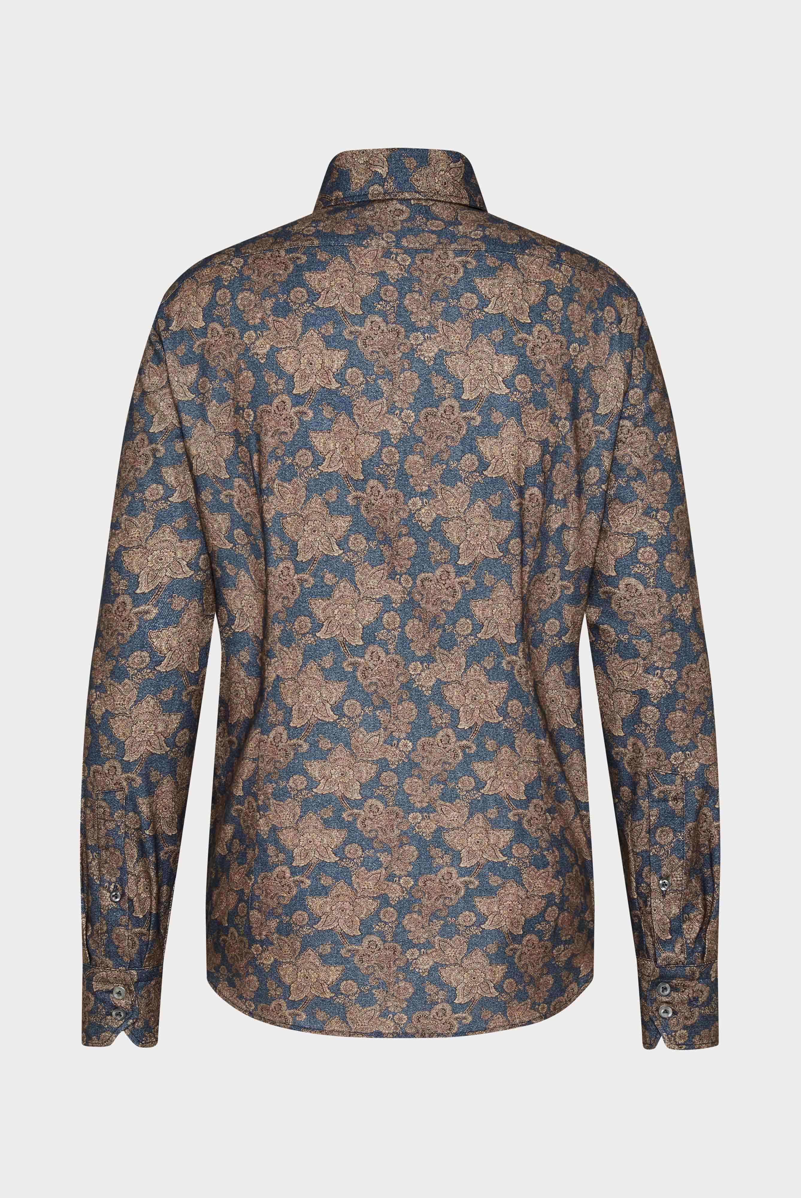 Van Laack-Hemd mit Blumenprint Tailor Fit Blau/Braun-Hemden & Blusen-Black-Deal-Outlet-by-ARCHIVIST