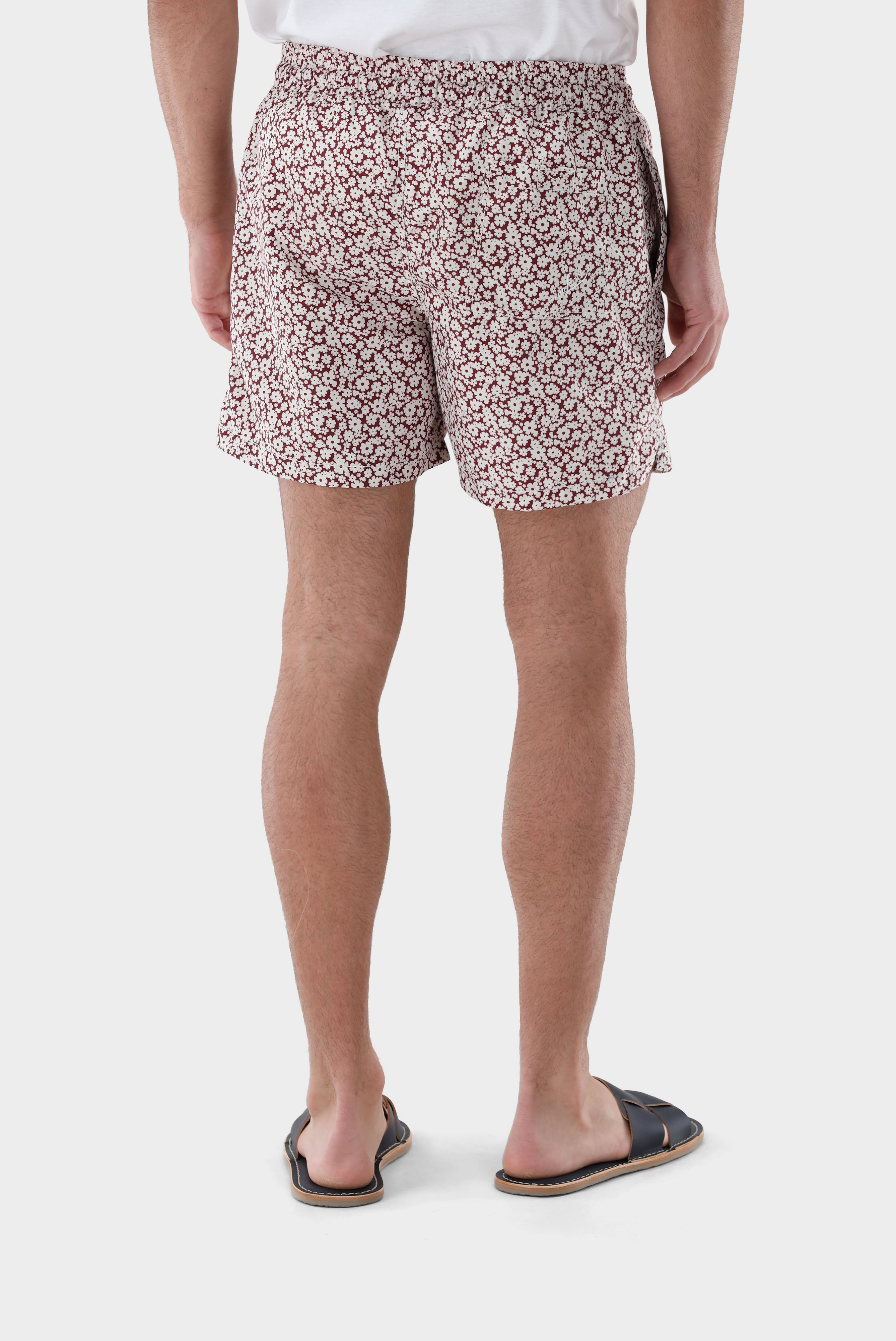 Badehose mit Blumenmuster