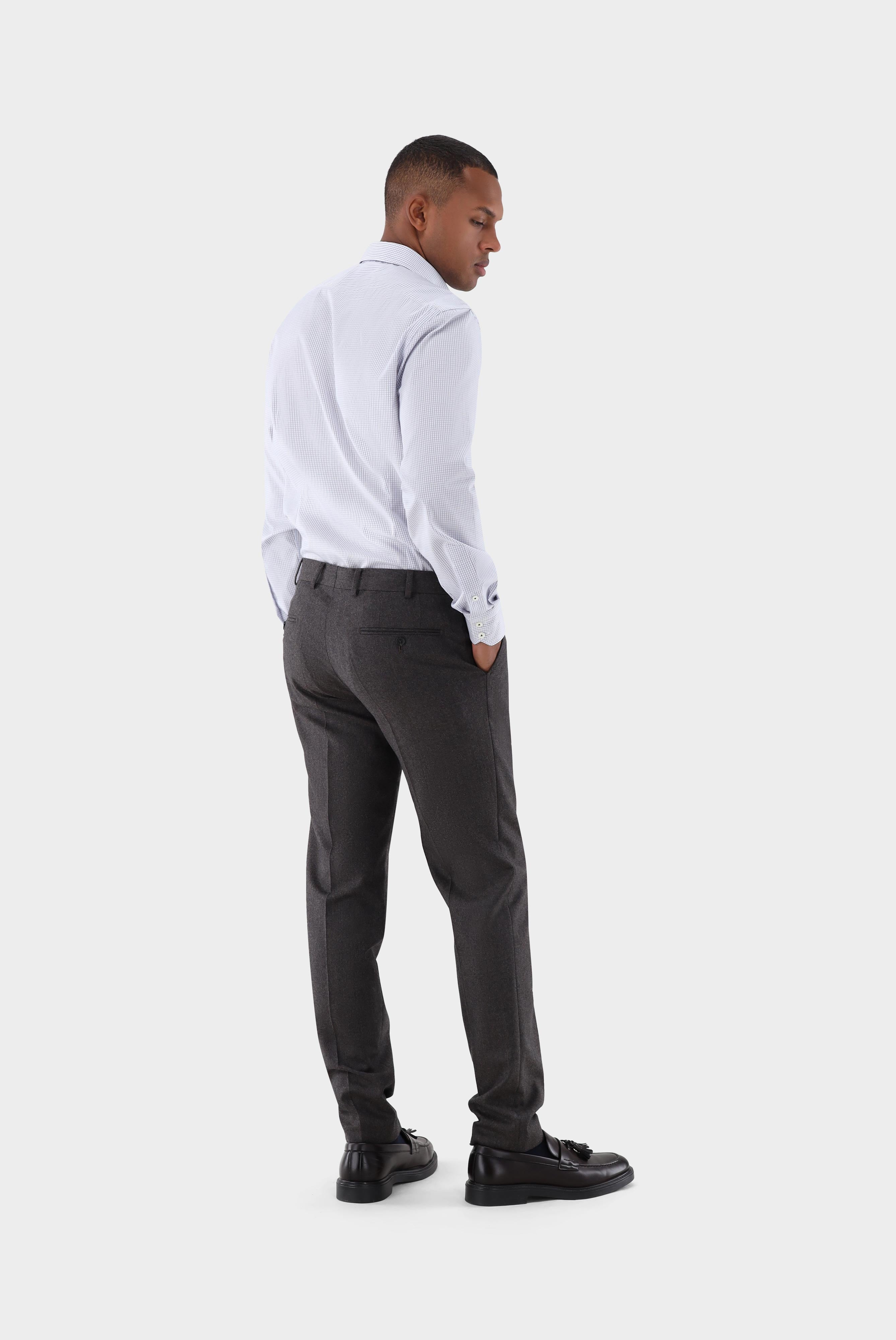 Van Laack-Bügelfreies kariertes Twill Hemd Comfort Fit-Hemden & Blusen-Black-Deal-Outlet-by-ARCHIVIST