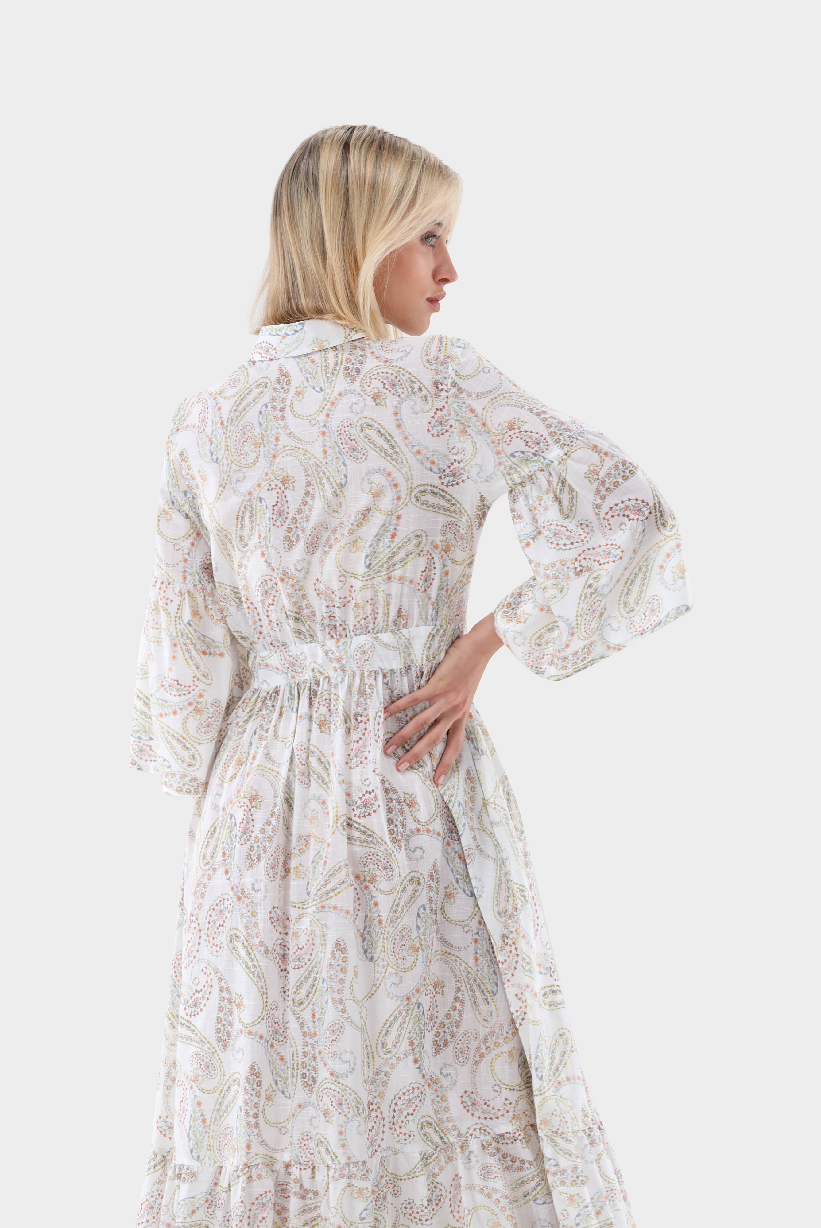 Maxikleid mit Paisley-Druck