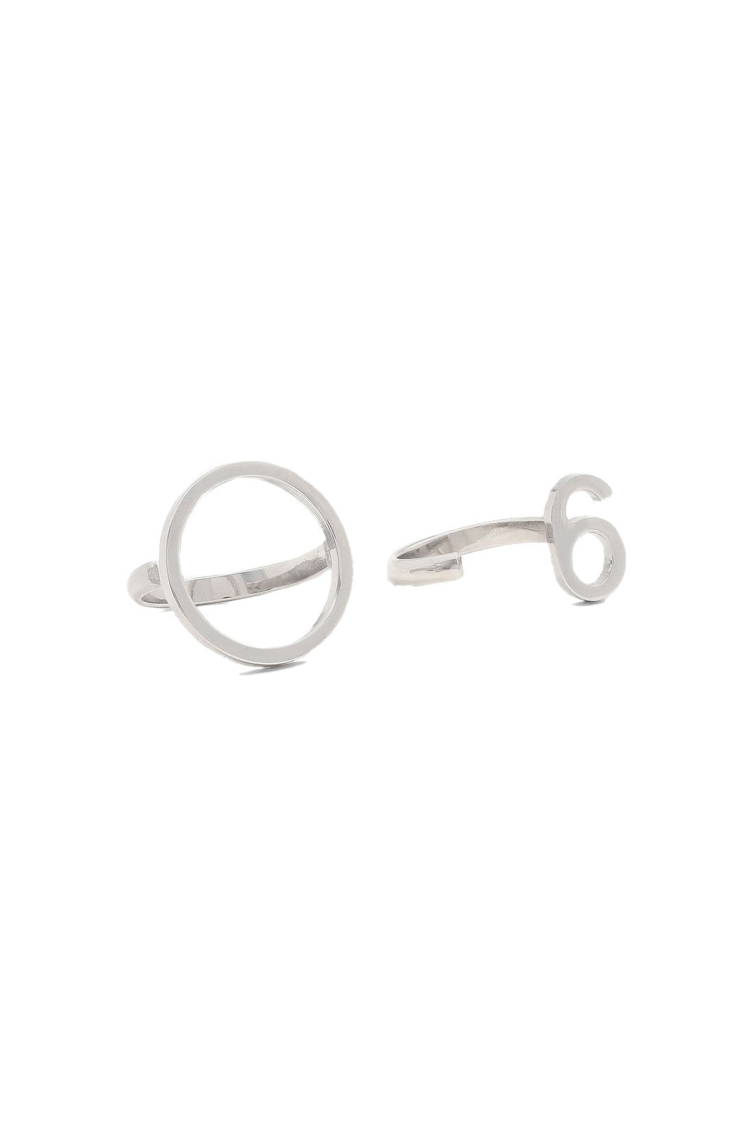 Maison Margiela-OUTLET-SALE-6 Logo Set of 2 Rings-ARCHIVIST