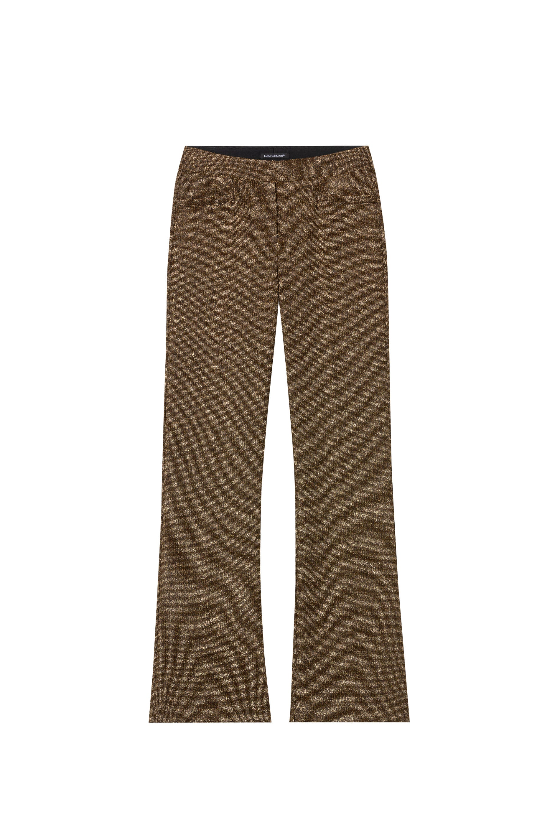 Bootcut mit Metallic-Effekt