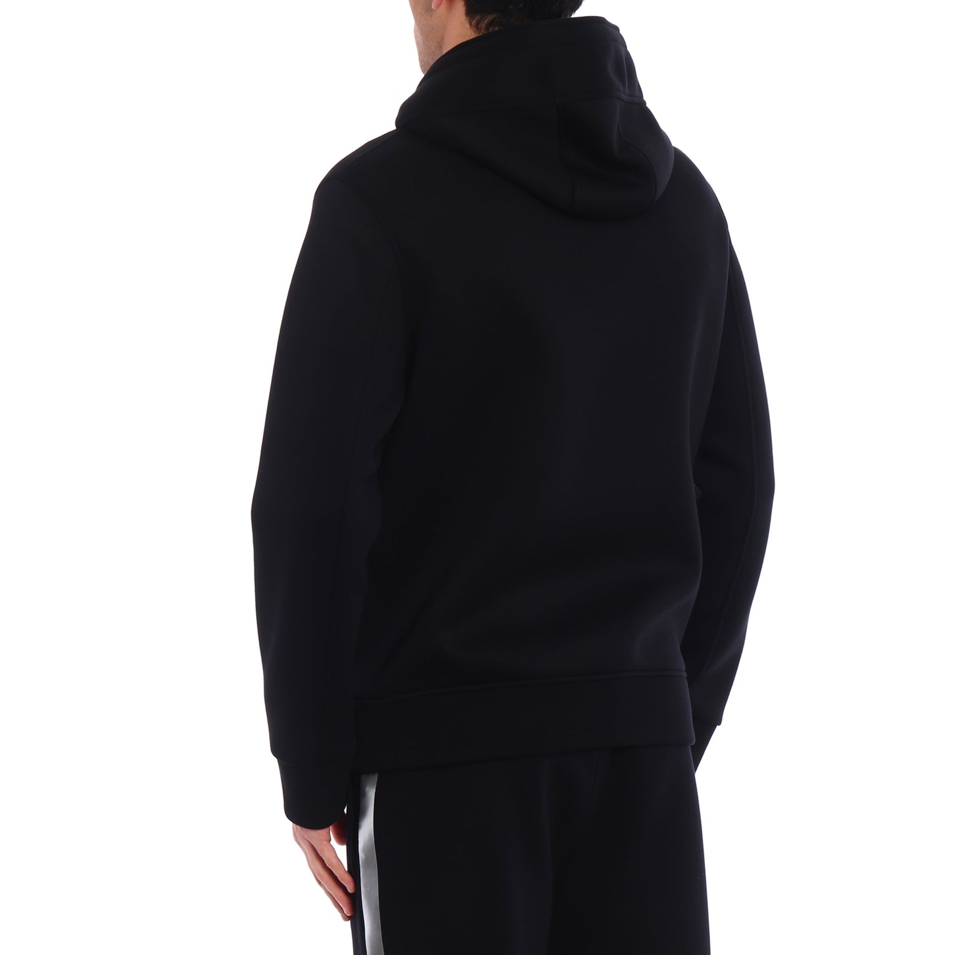 Neil Barrett-Neil Barrett Logo Hooded Sweatshirt-MEN CLOTHING-Black-Deal-Outlet-by-ARCHIVIST