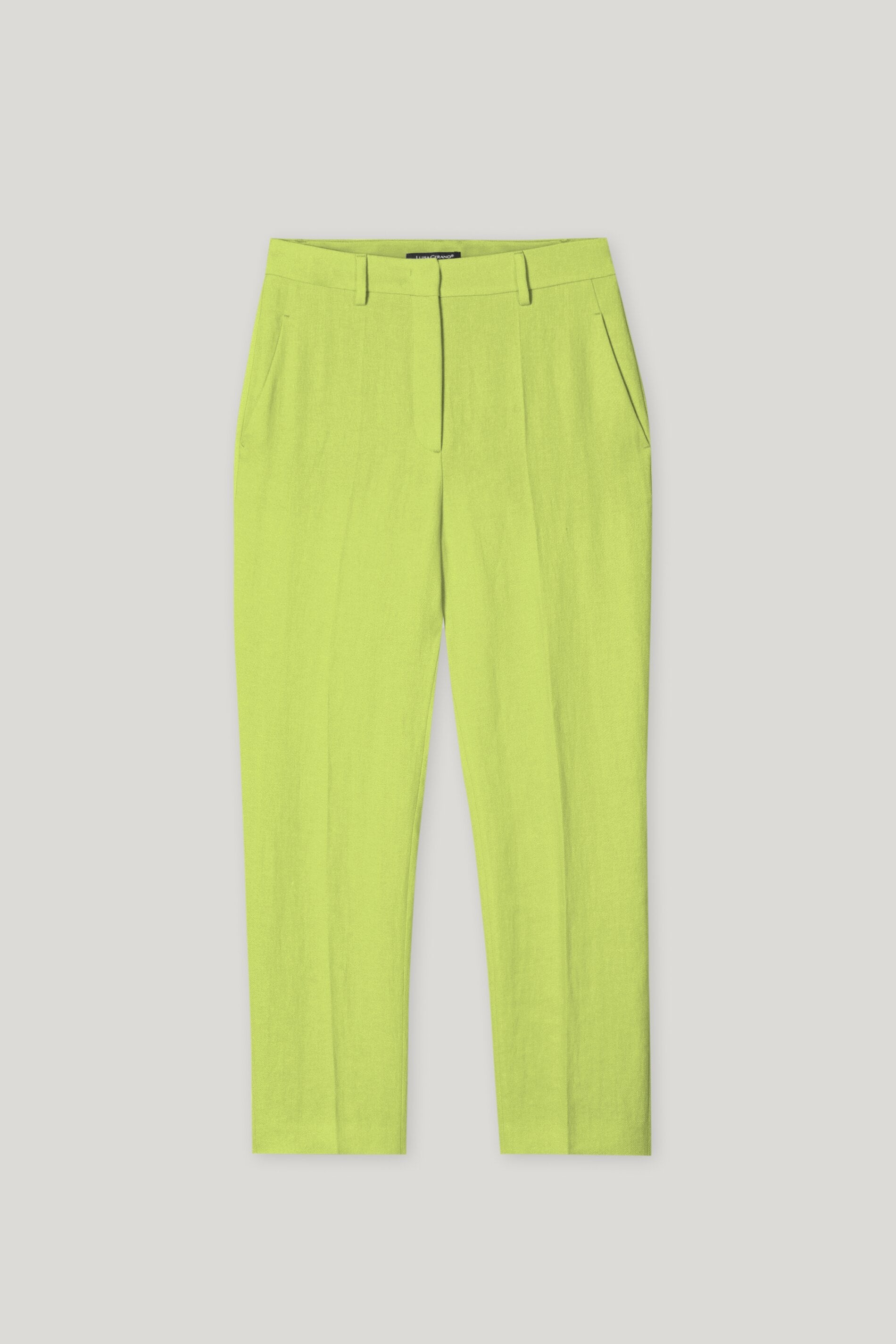 Tailored-Pants aus Leinen-Mix