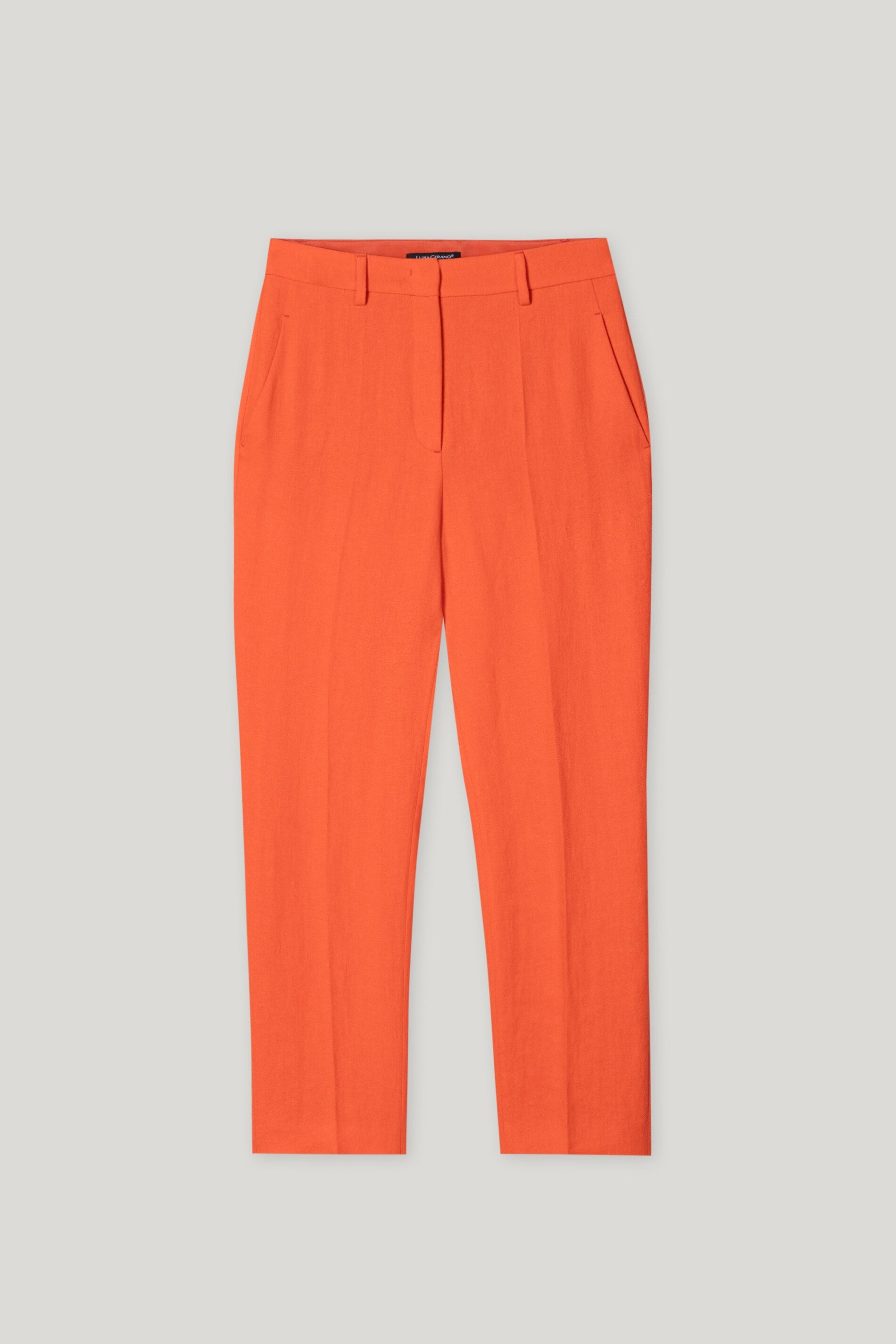 Tailored-Pants aus Leinen-Mix