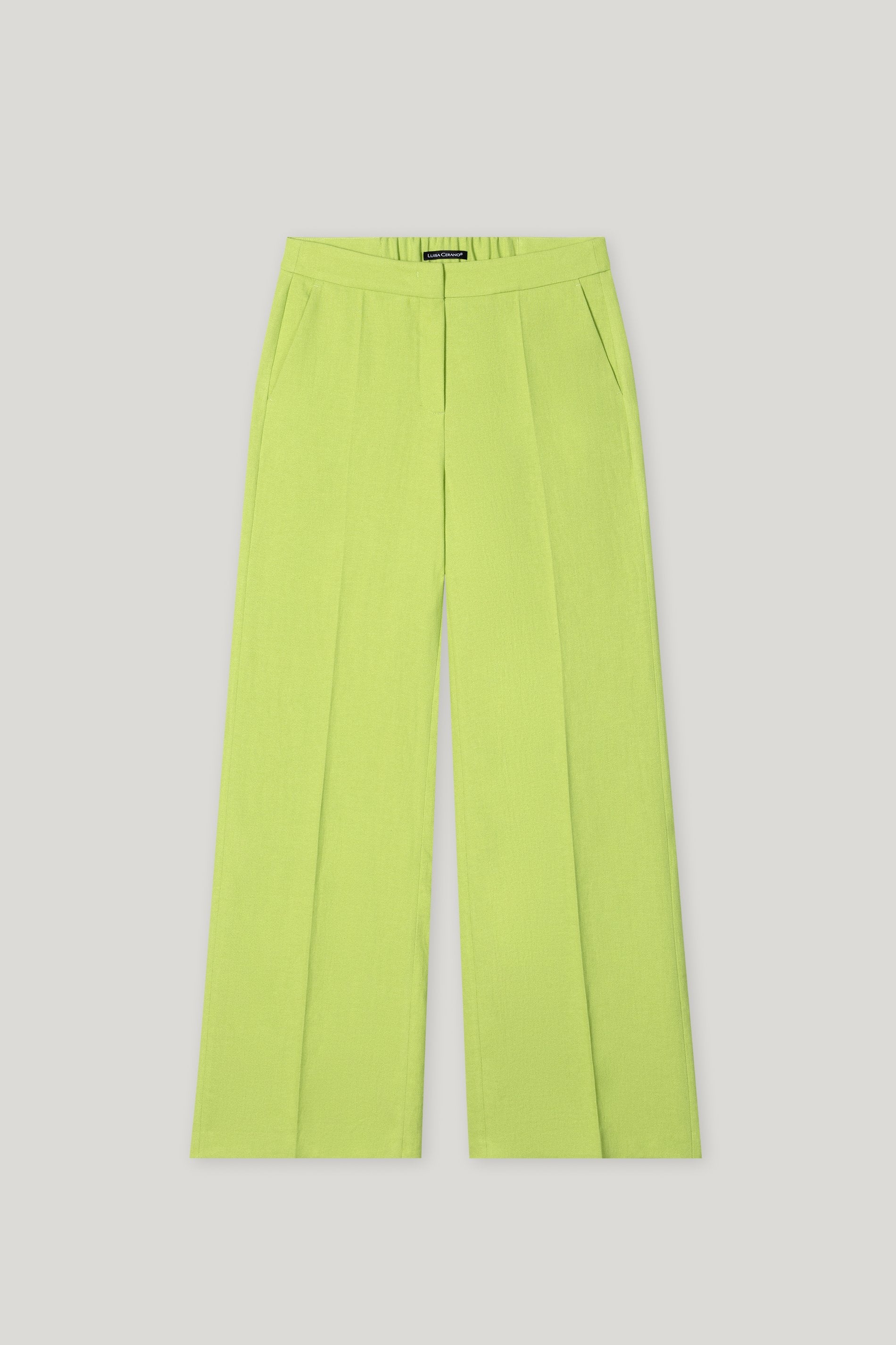 Wideleg-Pants aus Leinen-Mix