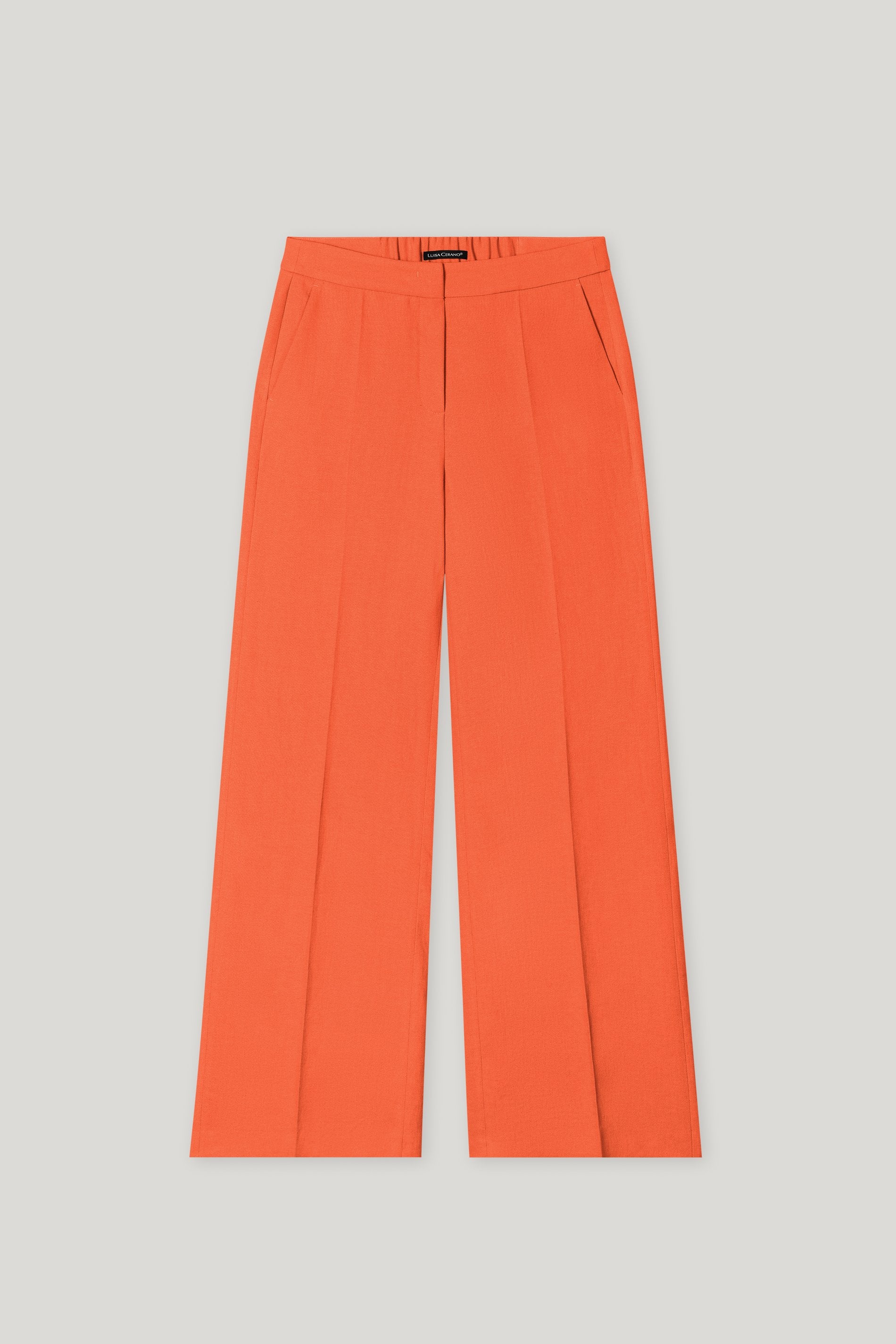 Wideleg-Pants aus Leinen-Mix