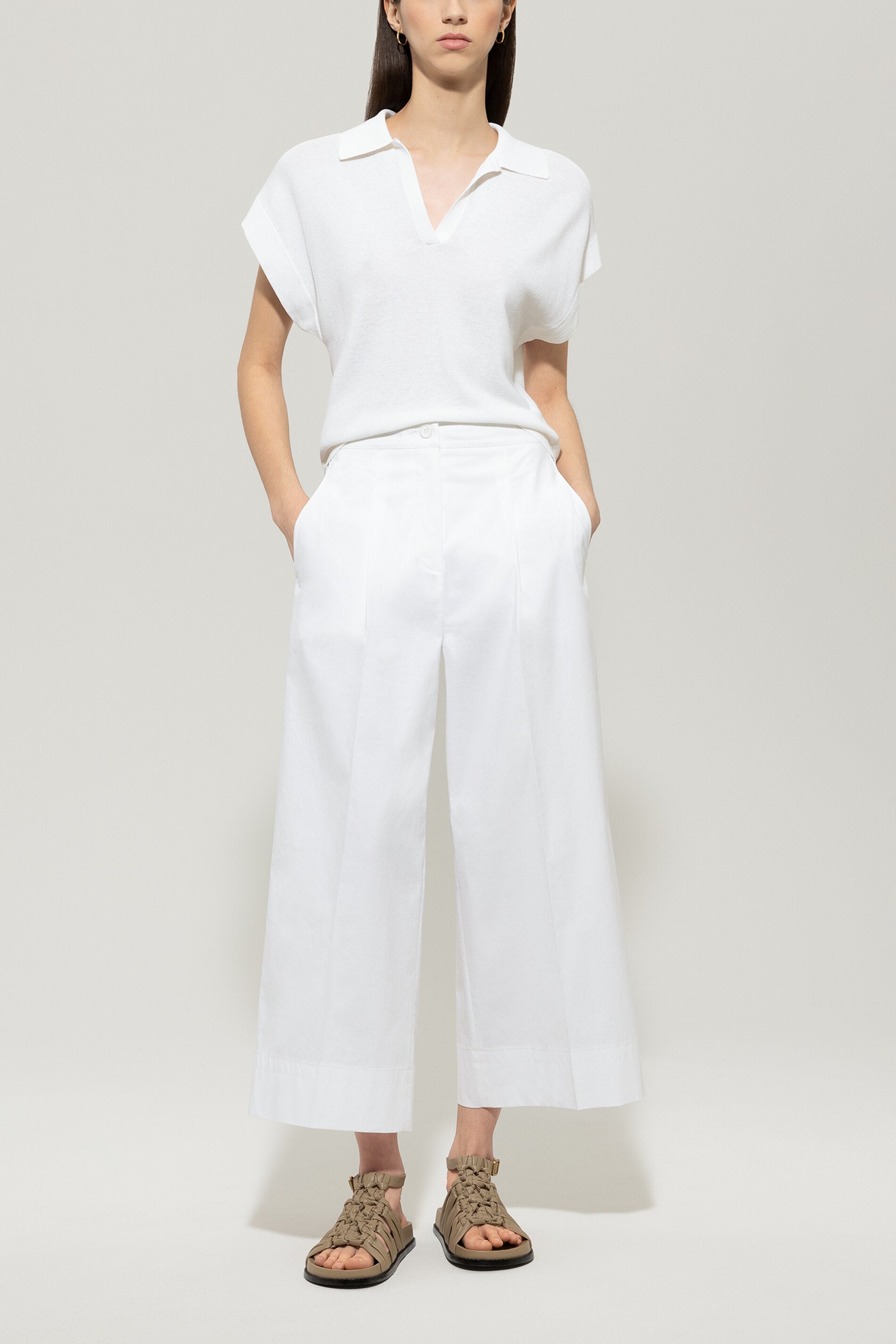 Gabardine-Wideleg-Pants