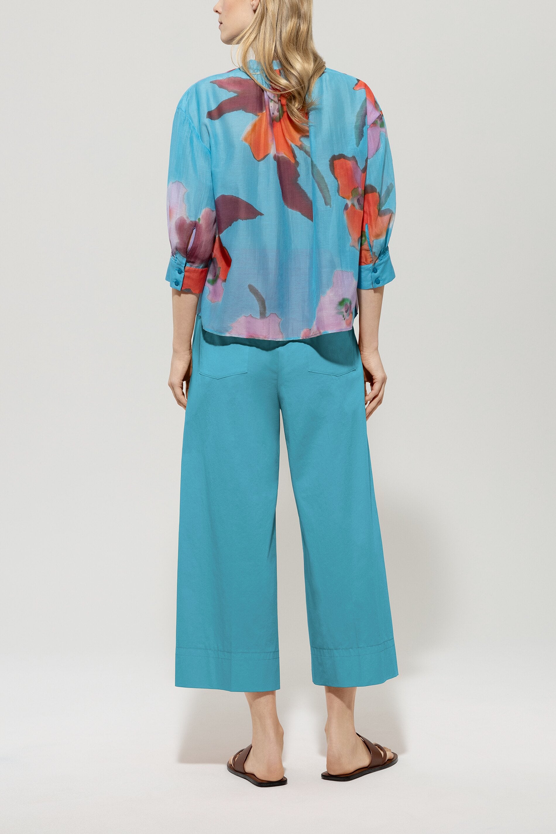 Gabardine-Wideleg-Pants